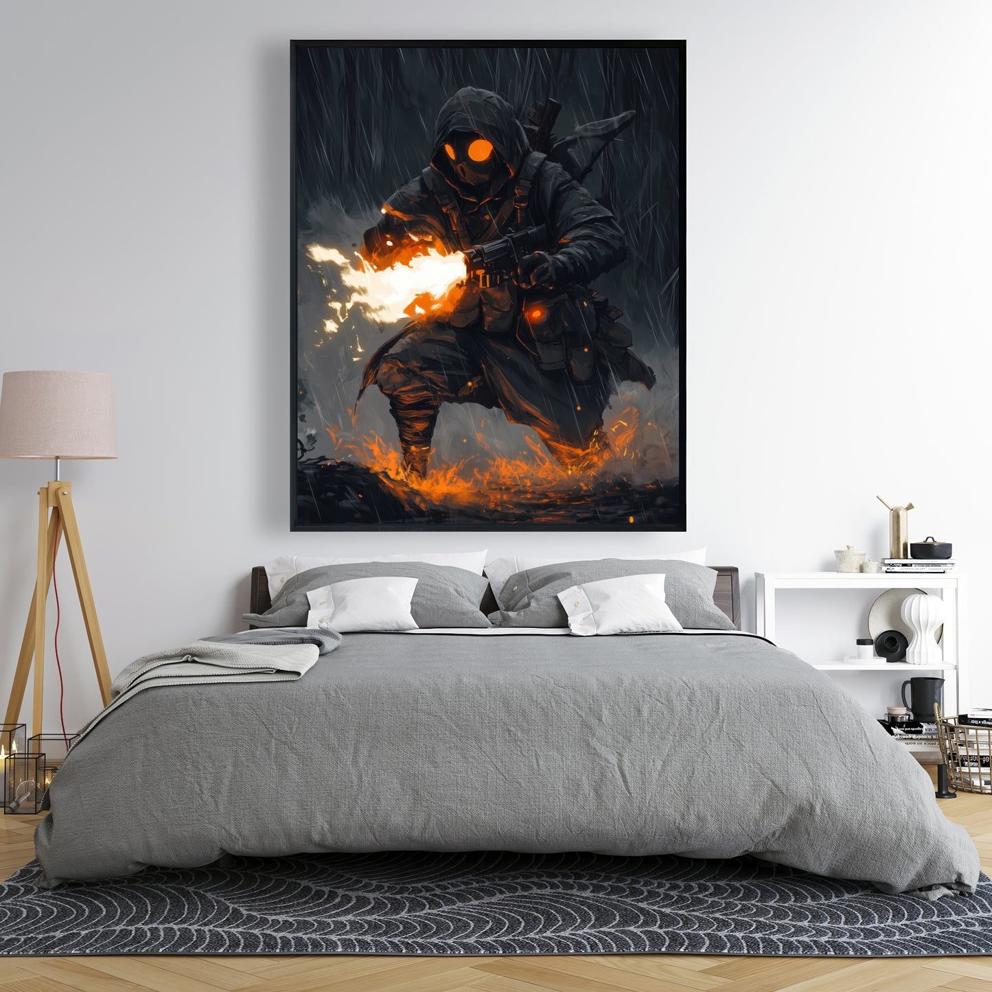 Scorch - 24"x24" Framed canvas