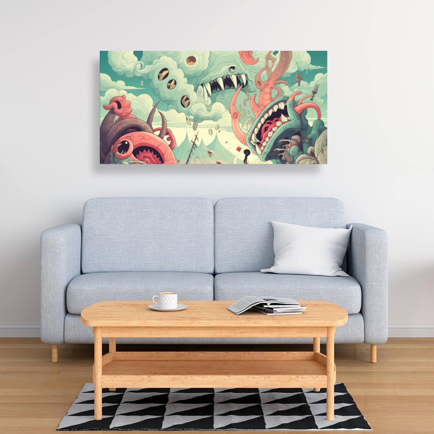 Unimaginable Coral Canvas - Stunning Home Decor Artwork