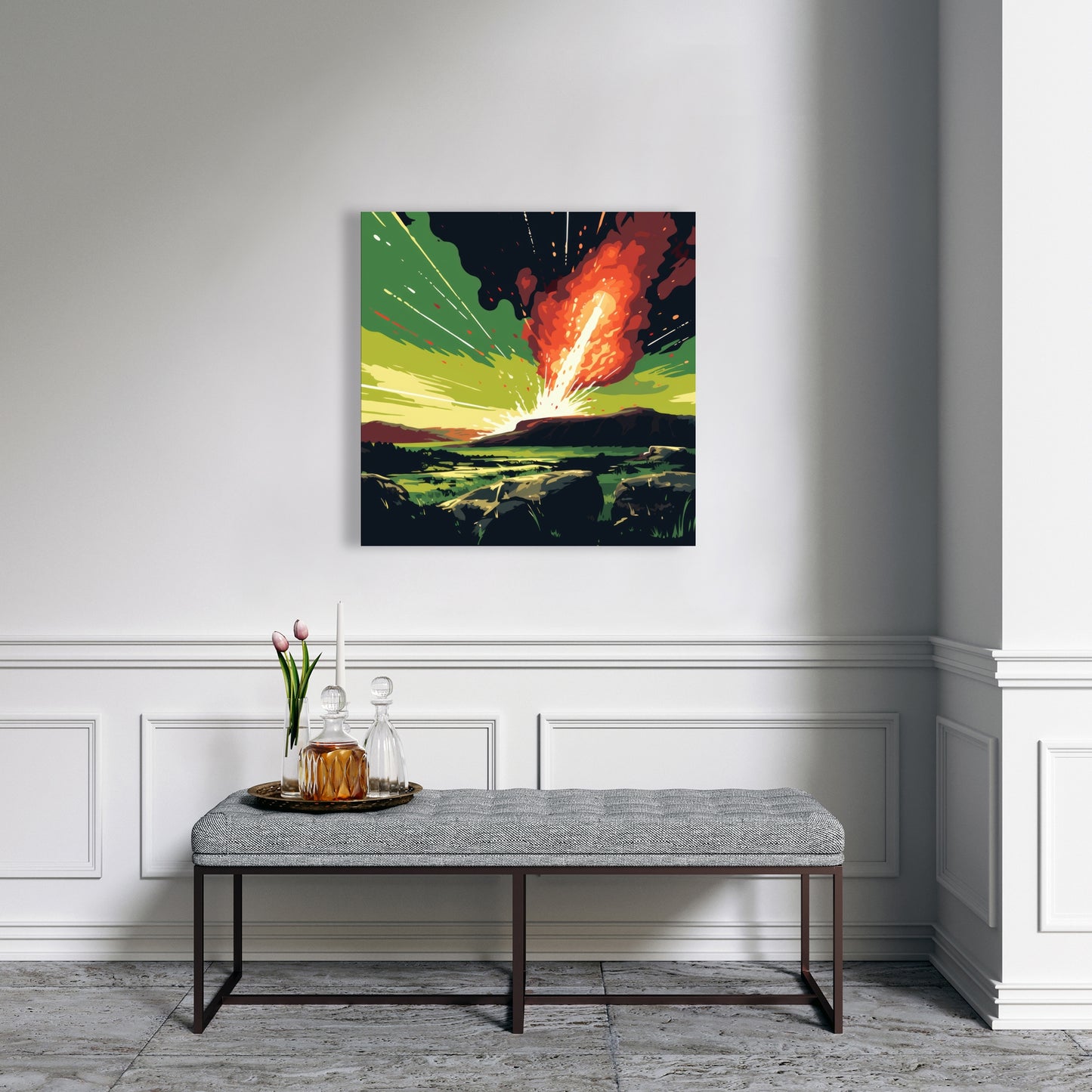 The crash - 32"x32" Canvas