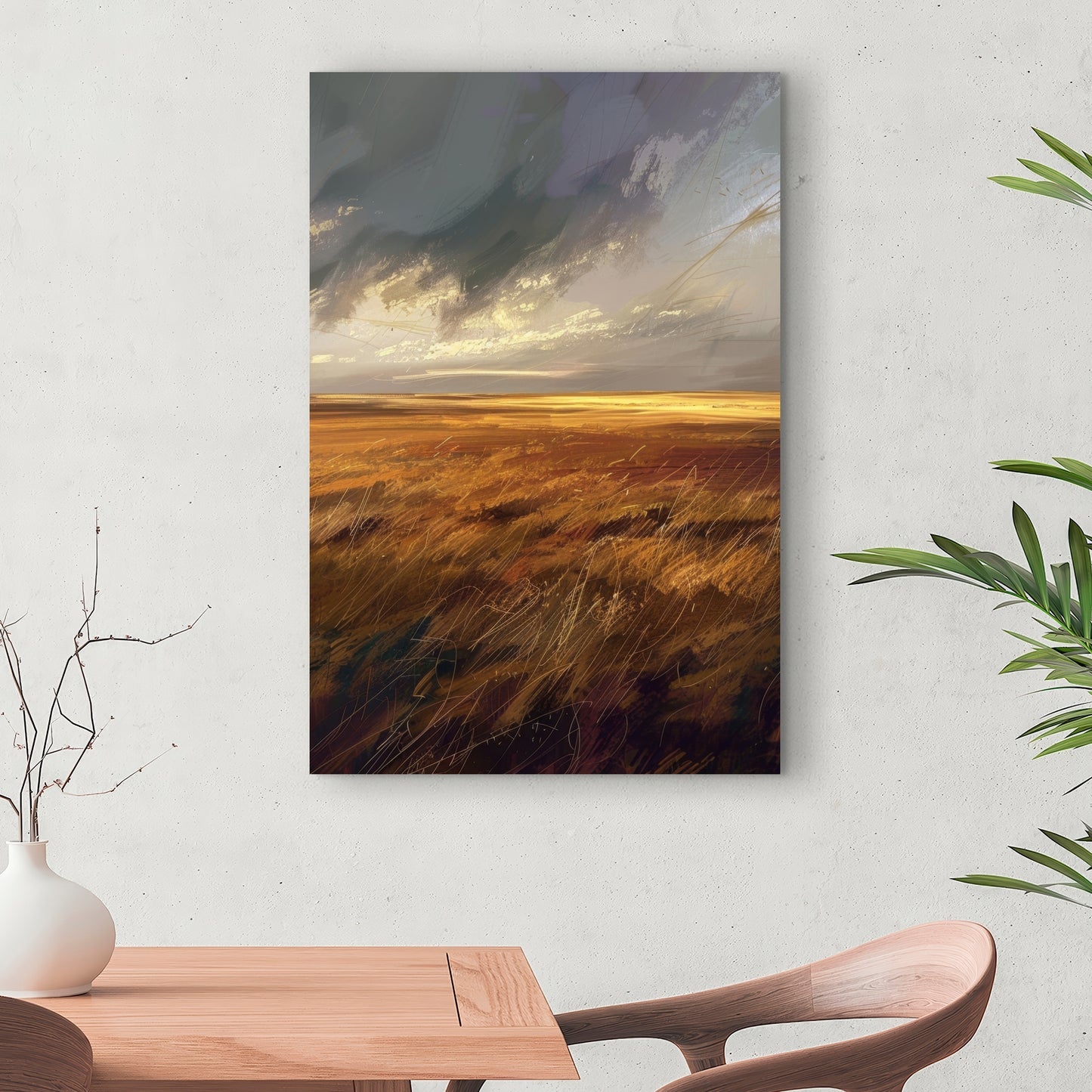 Before the Storm - Gray Canvas Art for Home Decor