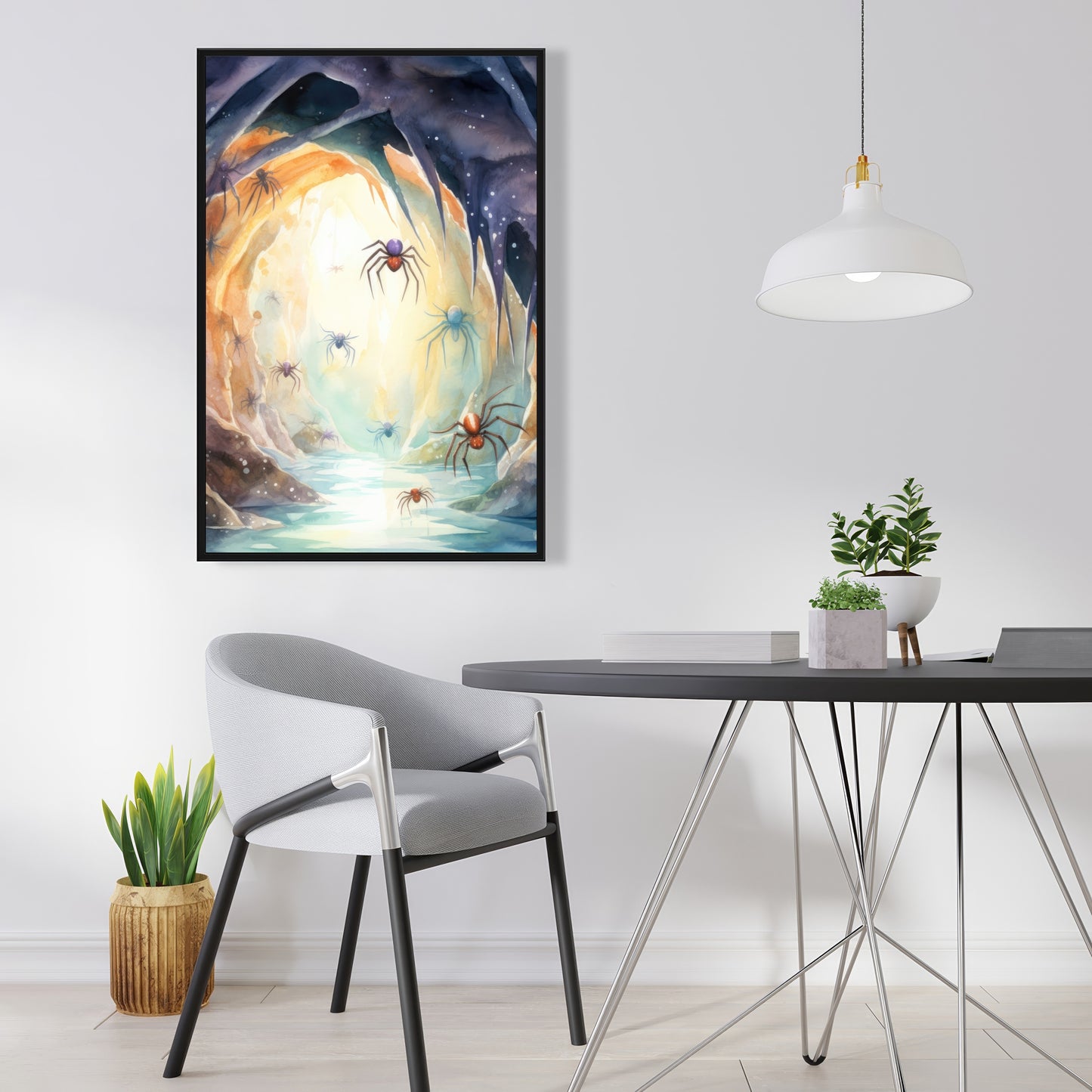 Dire - 36"x36" Framed canvas