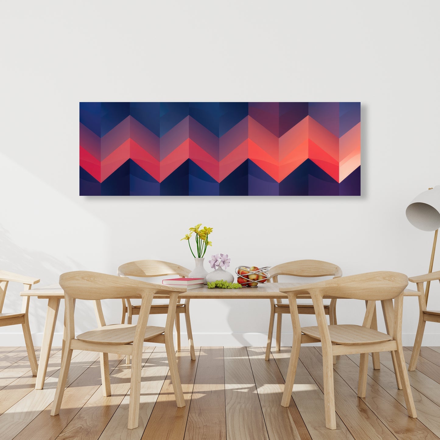 Heat Waves - Red Canvas Art for Home Decor | Vibrant Design