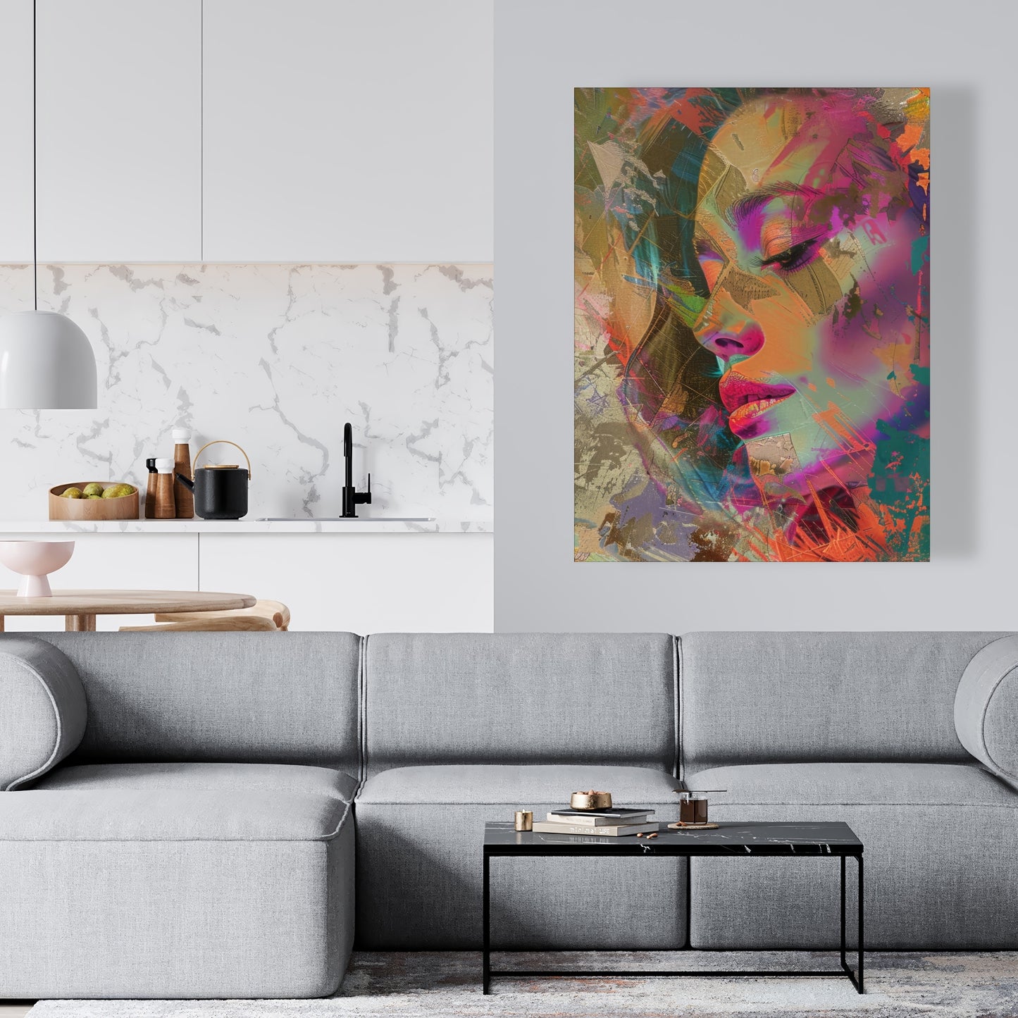 Grunge look - 32"x32" Canvas