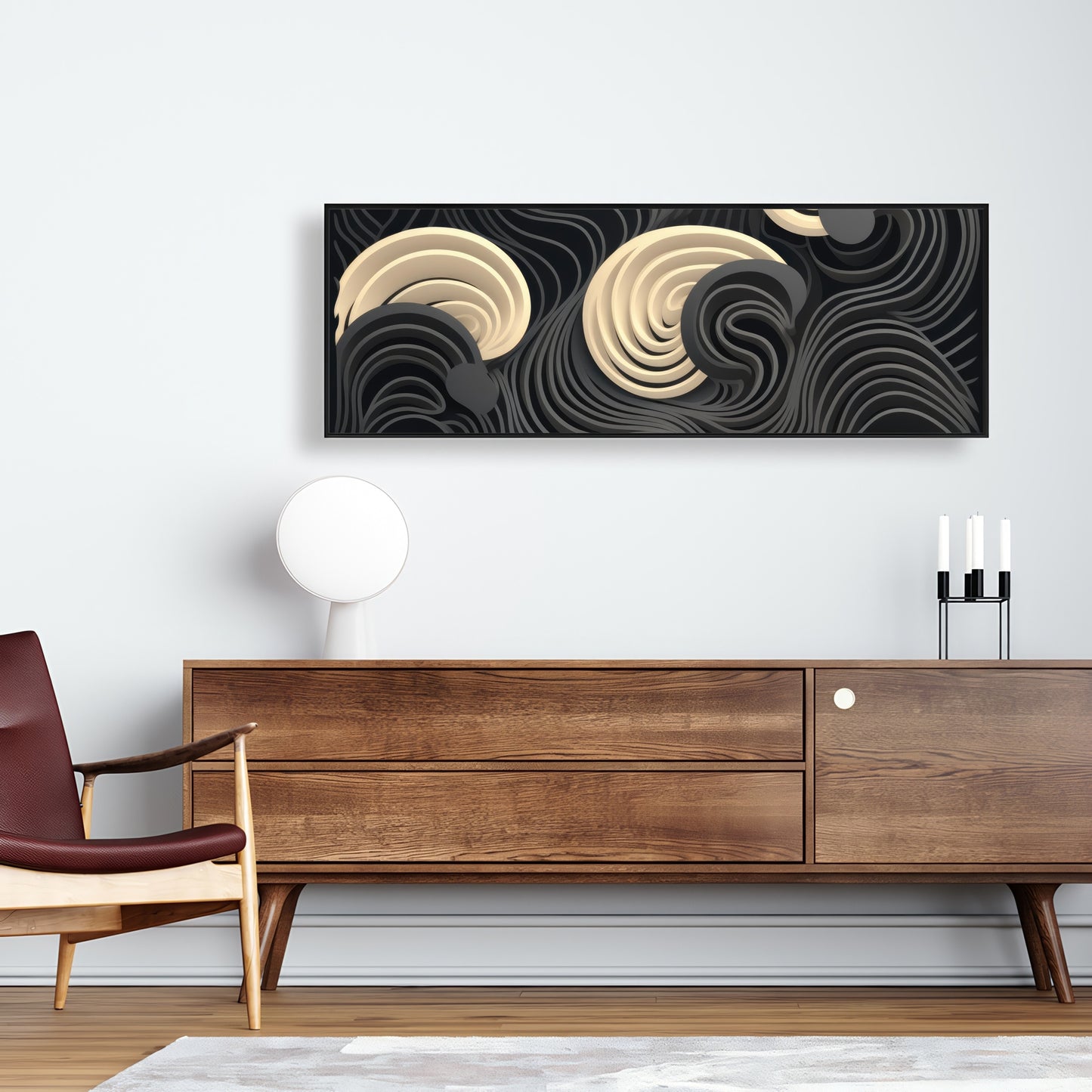 Layers - 36"x36" Framed canvas