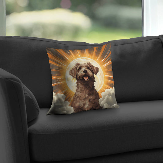 Pupper Orange Poly Twill Throw Pillow Insert for Home Decor