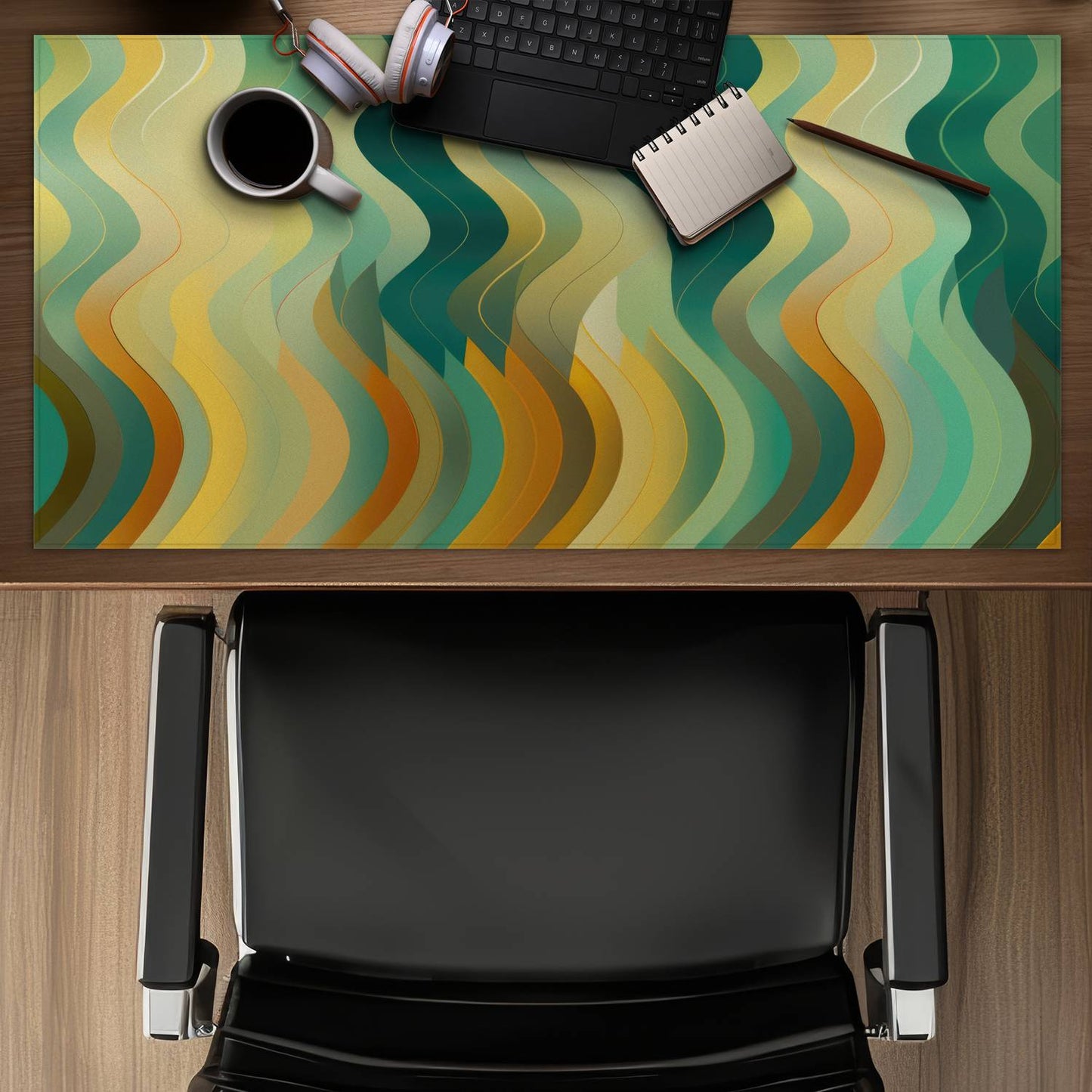 Rich by design - Yellow Desk Mat for Stylish Home Decor