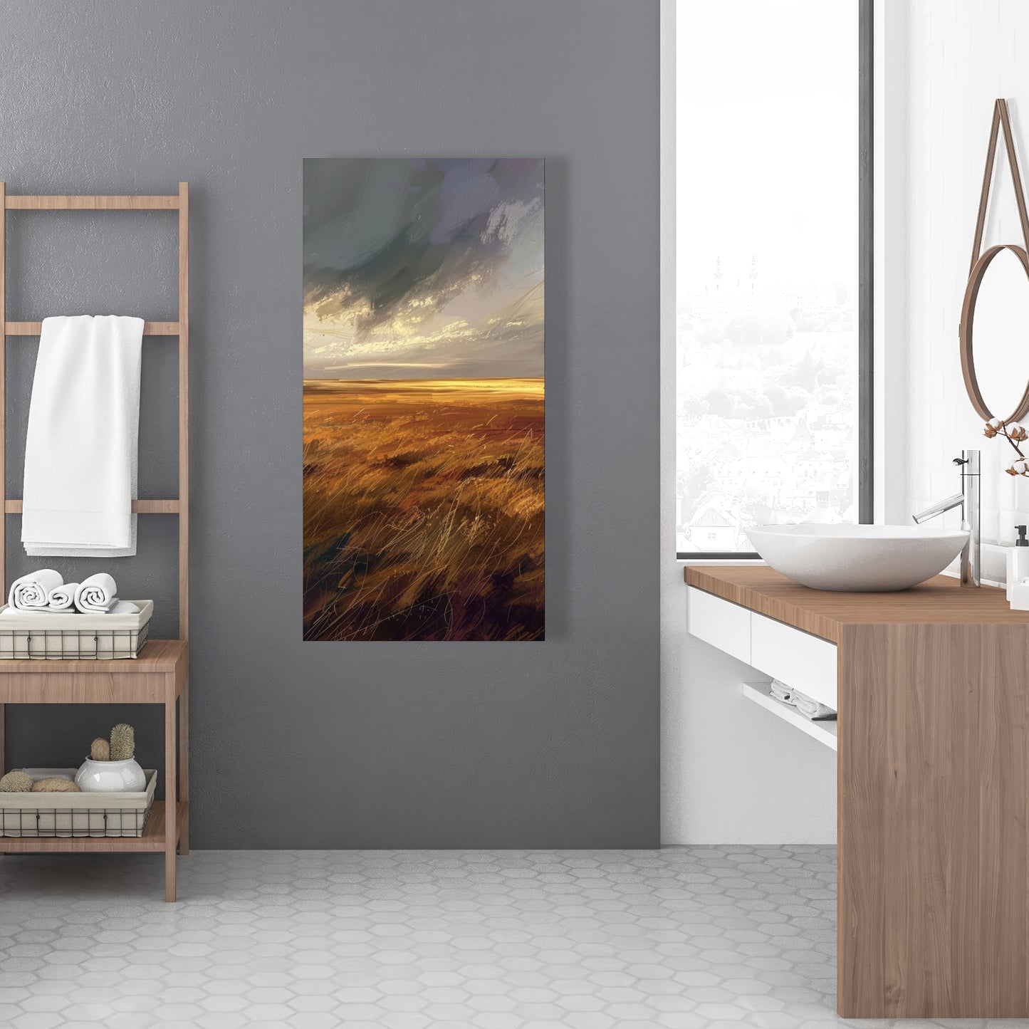 Before the Storm - Gray Canvas Art for Home Decor
