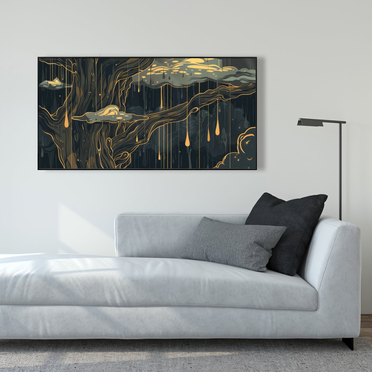 Goopy - 36"x36" Framed canvas