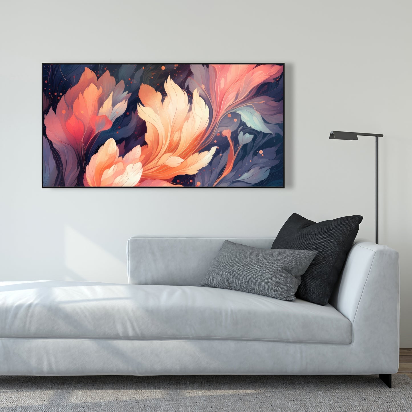 Ethereal - Orange Framed Canvas for Stylish Home Decor