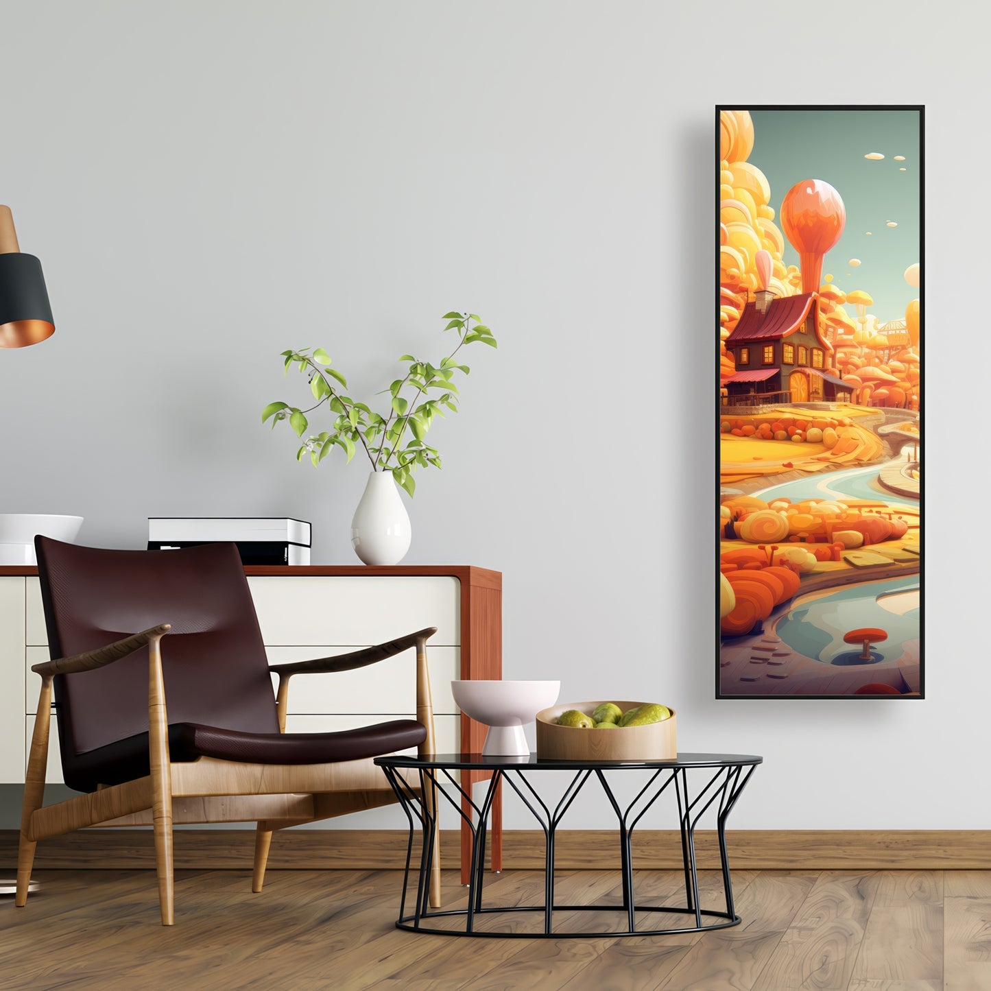 Honey land - 36"x36" Framed canvas