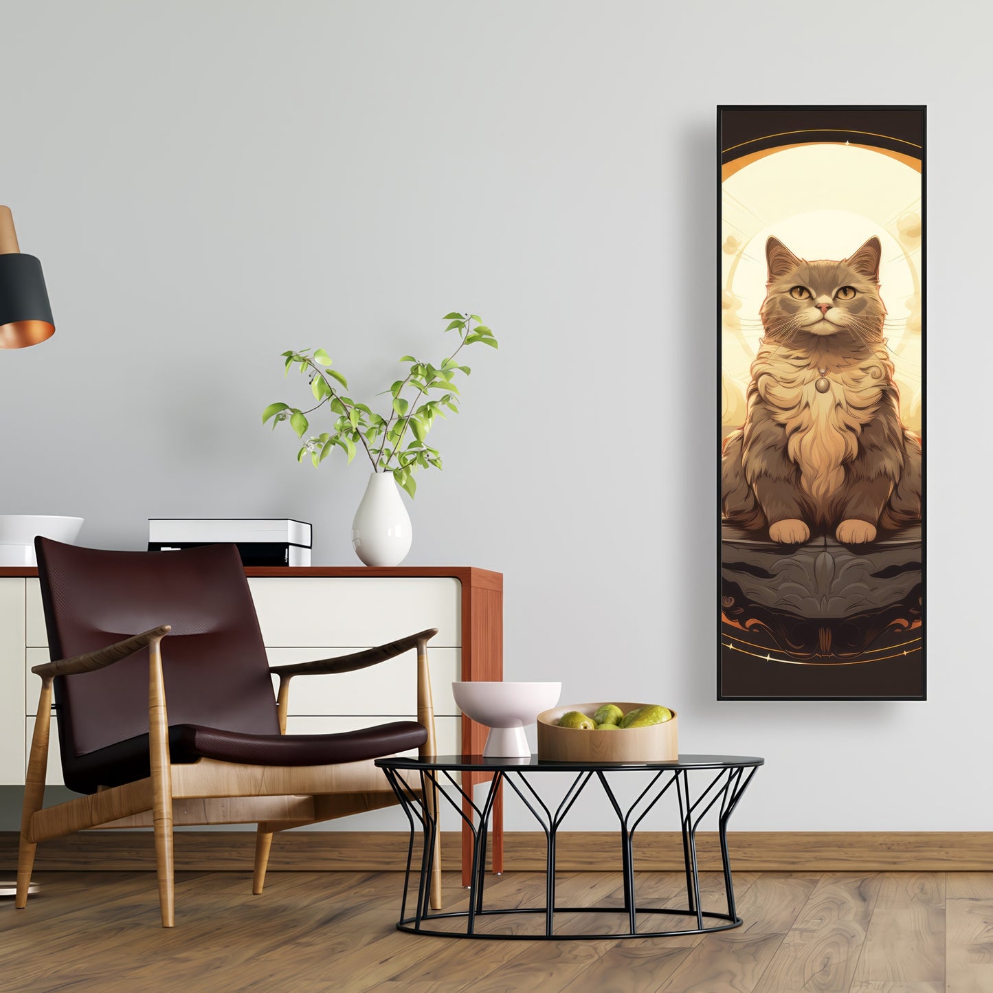 The overlord - Gray Framed Canvas for Elegant Home Decor