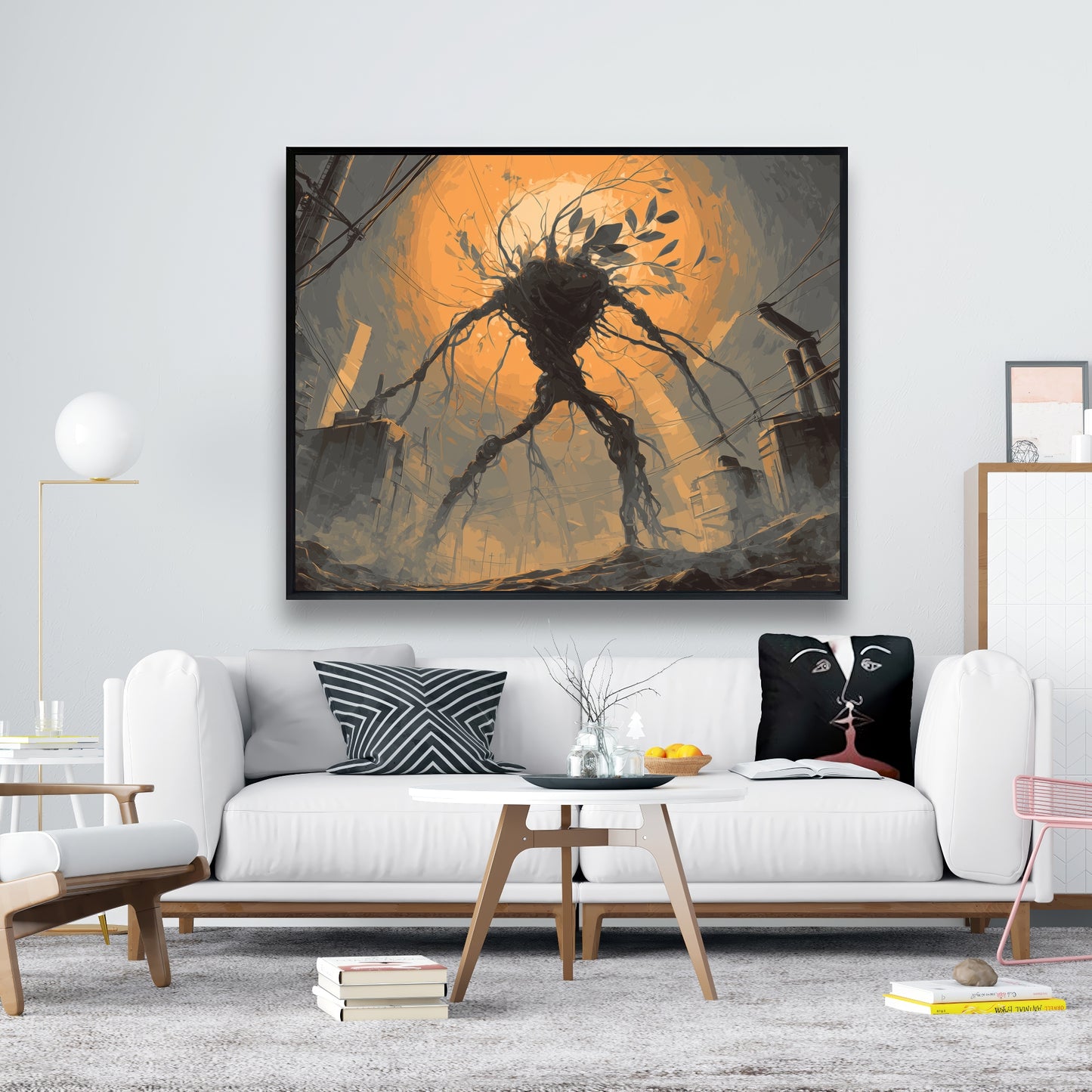 Final warning - 24"x24" Framed canvas