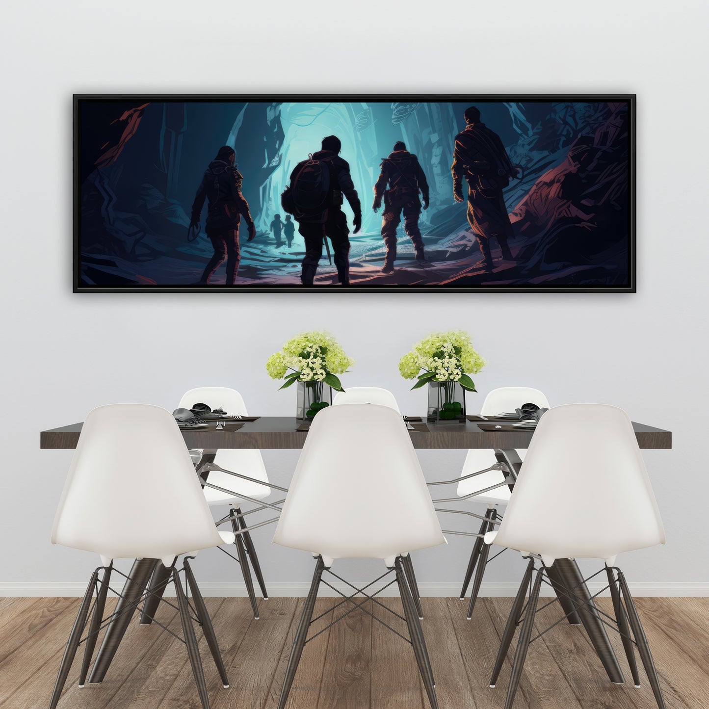 Secret Society - Purple Framed Canvas Home Decor Art