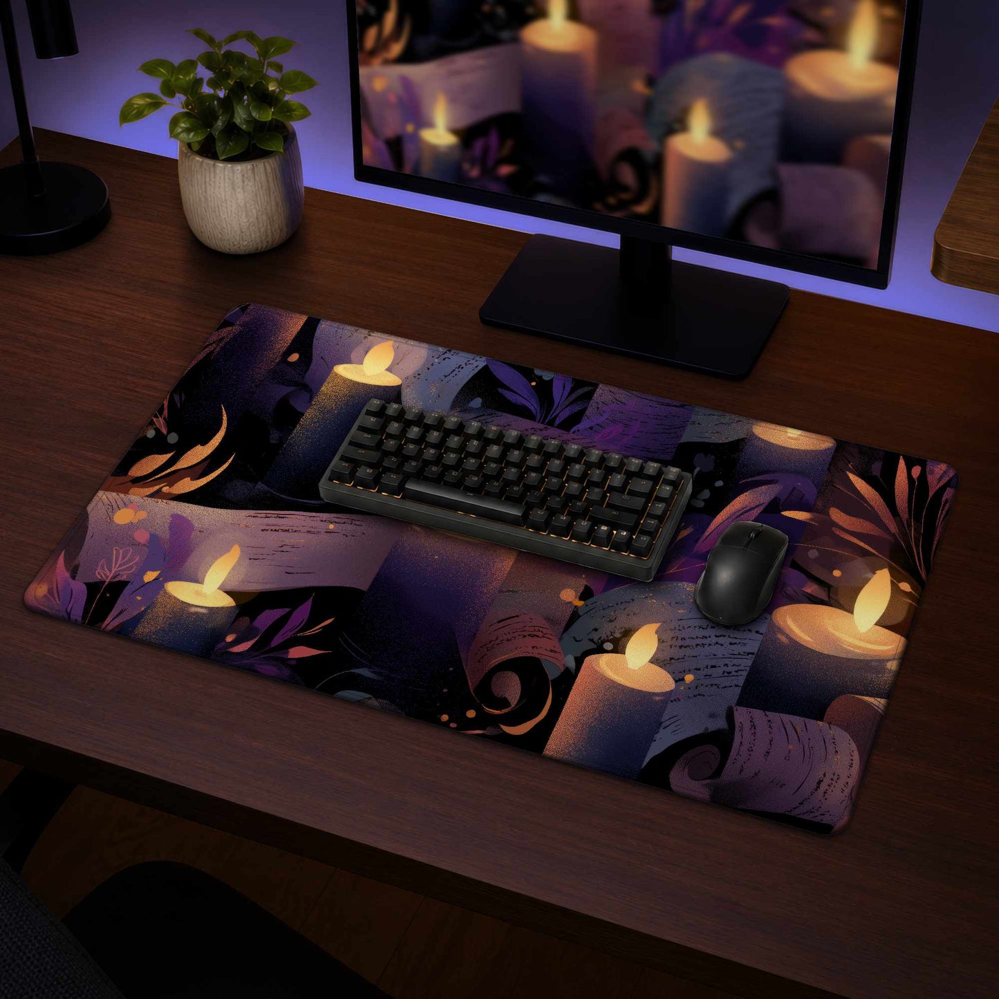 Tapis de bureau Chuchotis aux Chandelles | Décoration intérieure élégante
