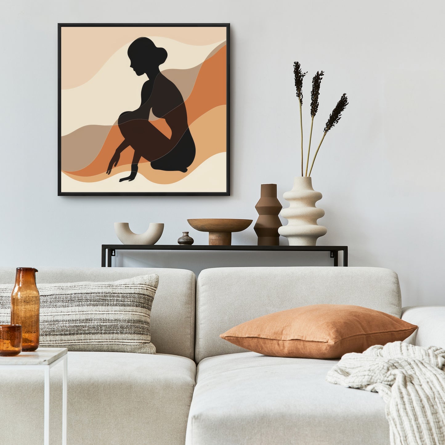 Mindfulness - 36"x36" Framed canvas
