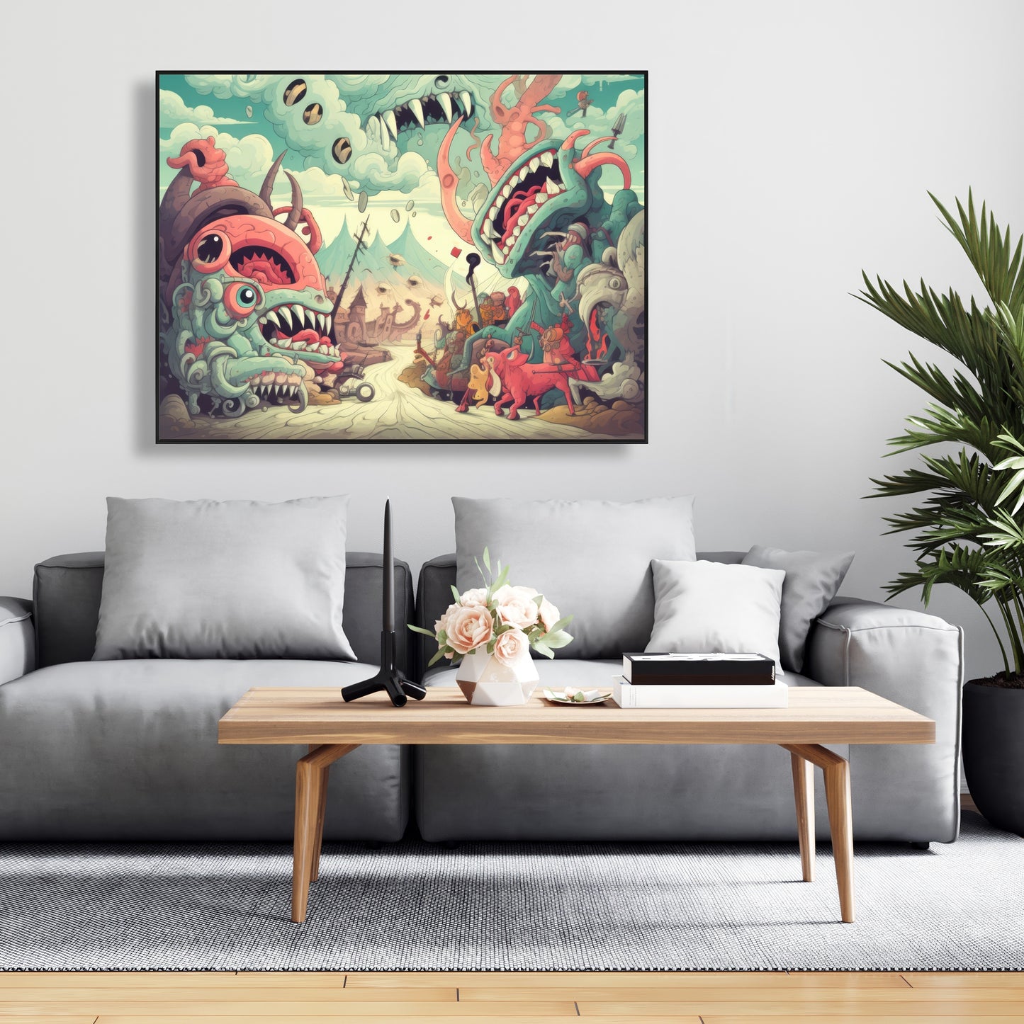 Unimaginable - Framed Canvas - Print on demand