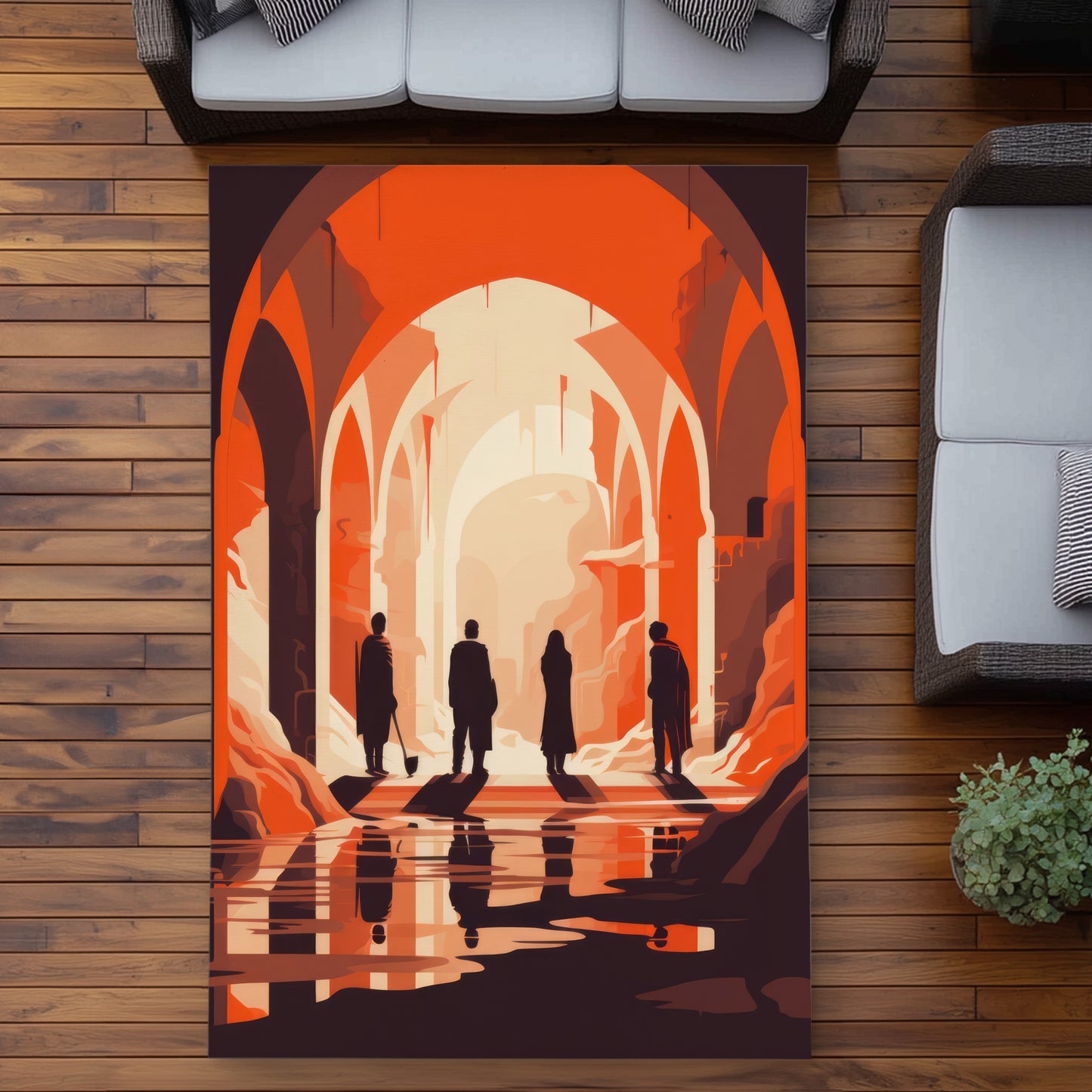 Faith Restored White Outdoor Area Rug for Home Decor - Stylish