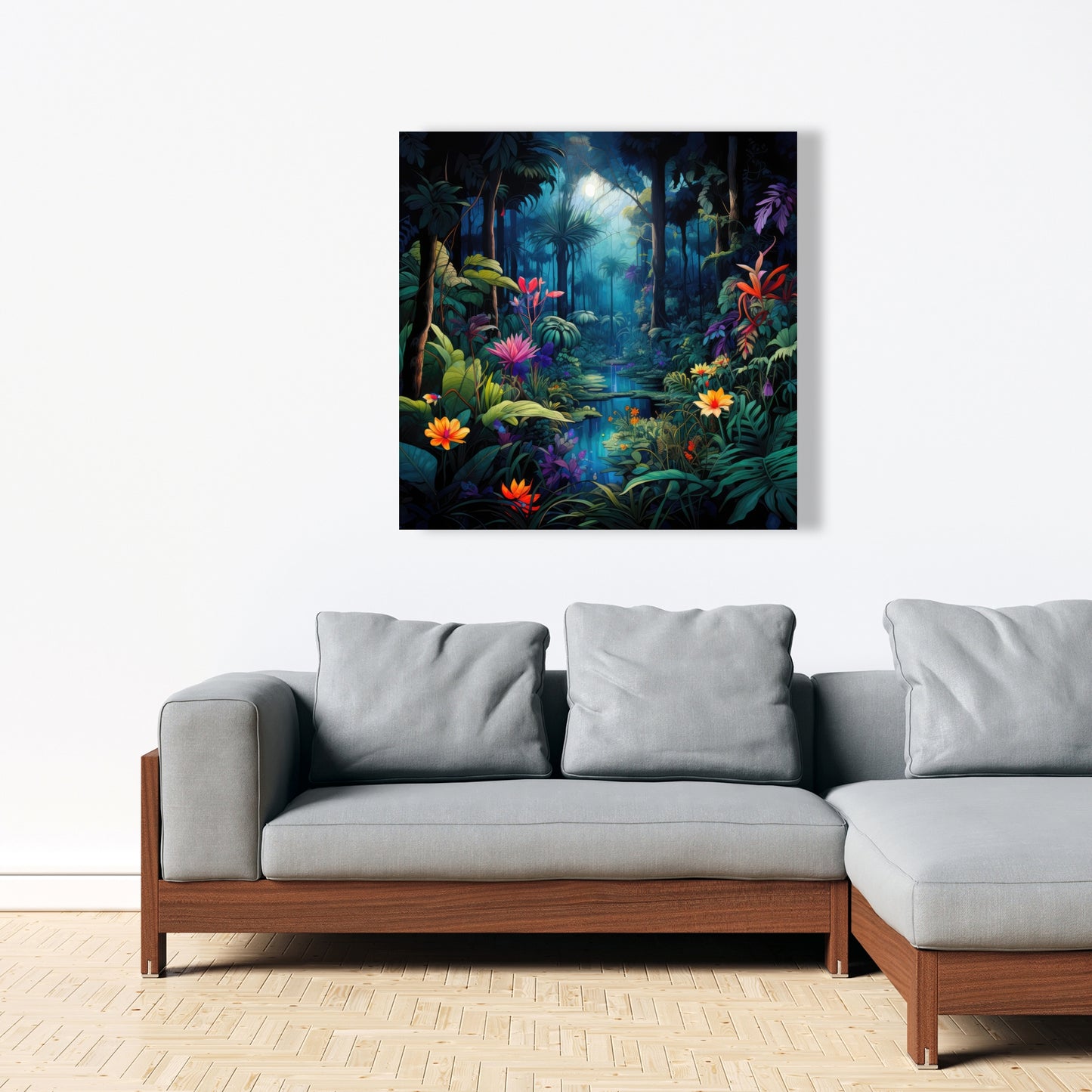The Beauty of Nature - Black Canvas Home Decor Art Print