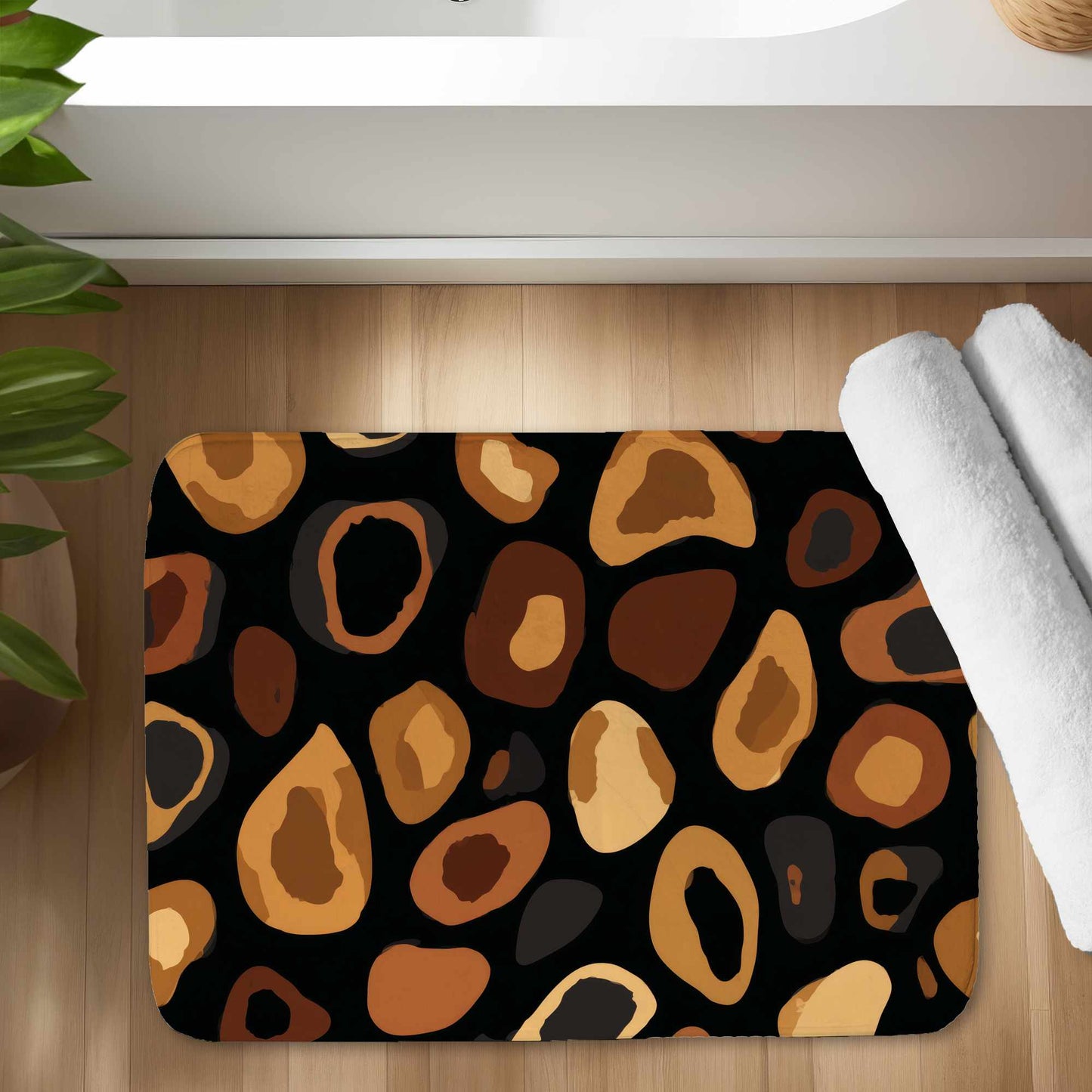 Wild Earth Spots Bath Mat | Stylish Home Decor Accent