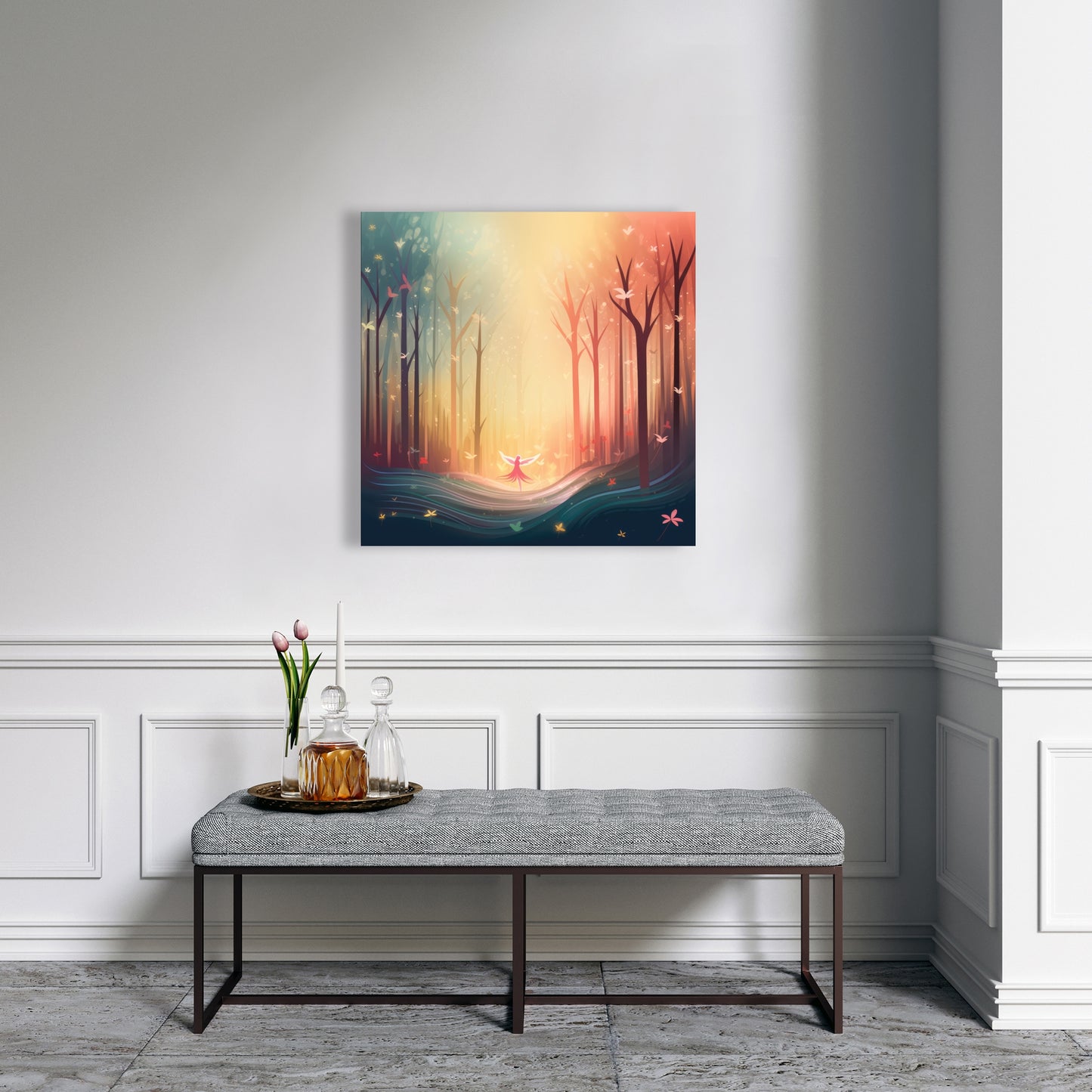 Enchanted Yellow Canvas | Vibrant Home Decor Artwork