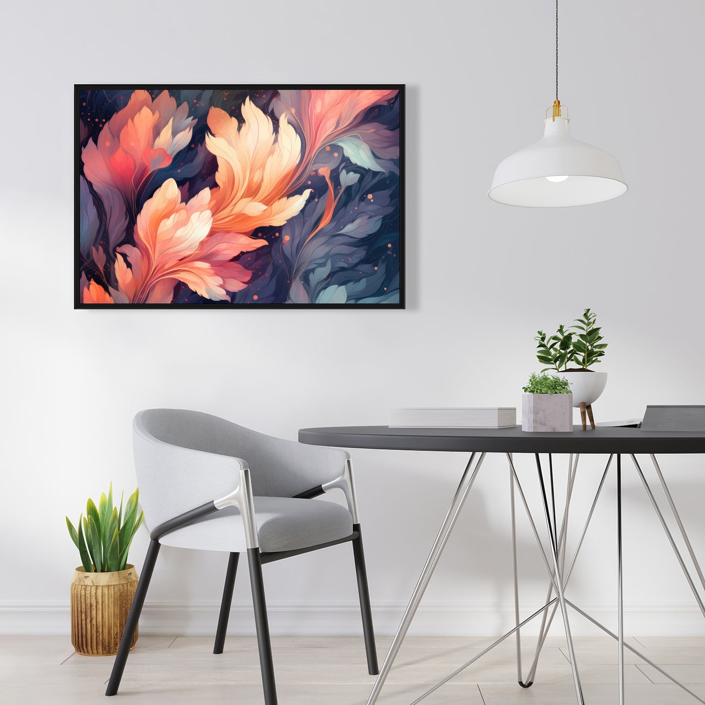 Ethereal - Orange Framed Canvas for Stylish Home Decor