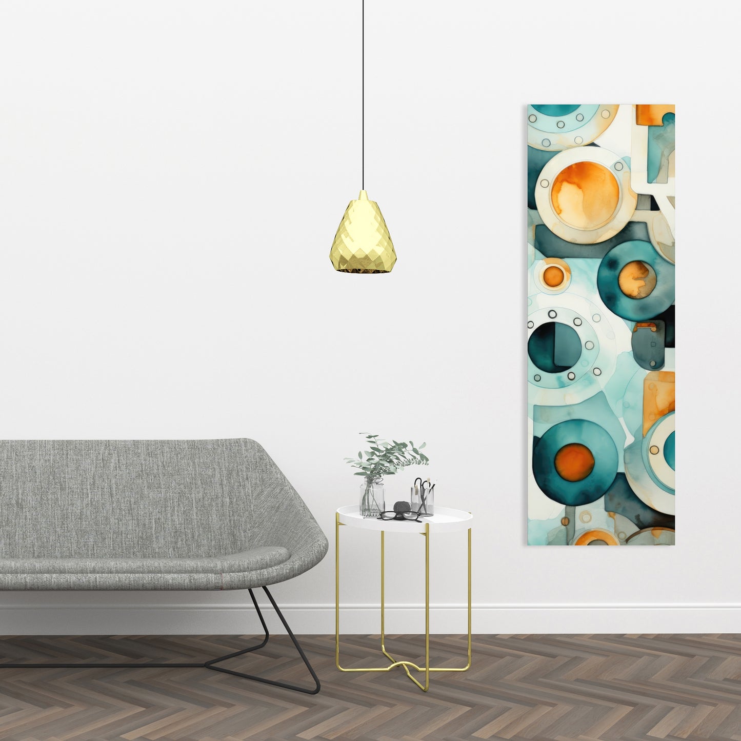 Decomposed porthole - 32"x32" Canvas