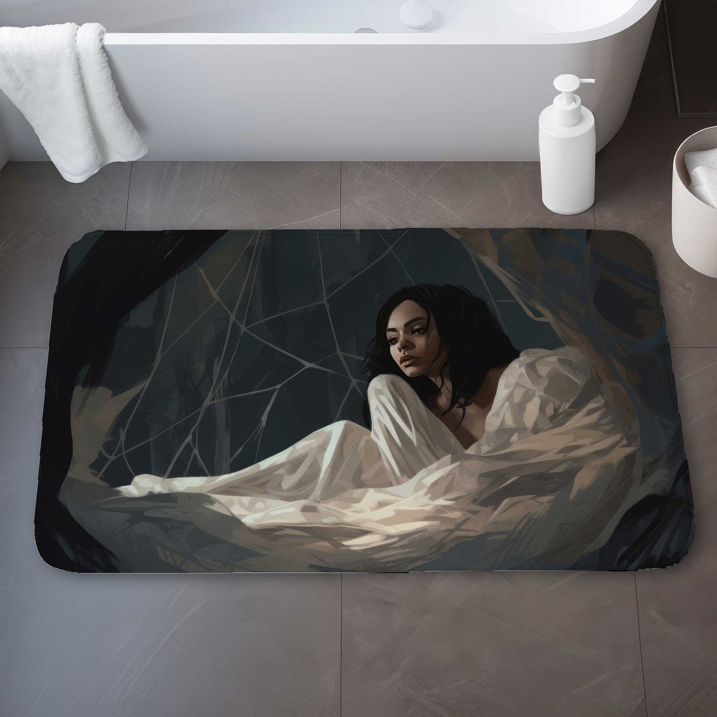 Spider Princess Bath Mat | Stylish Home Decor Rug