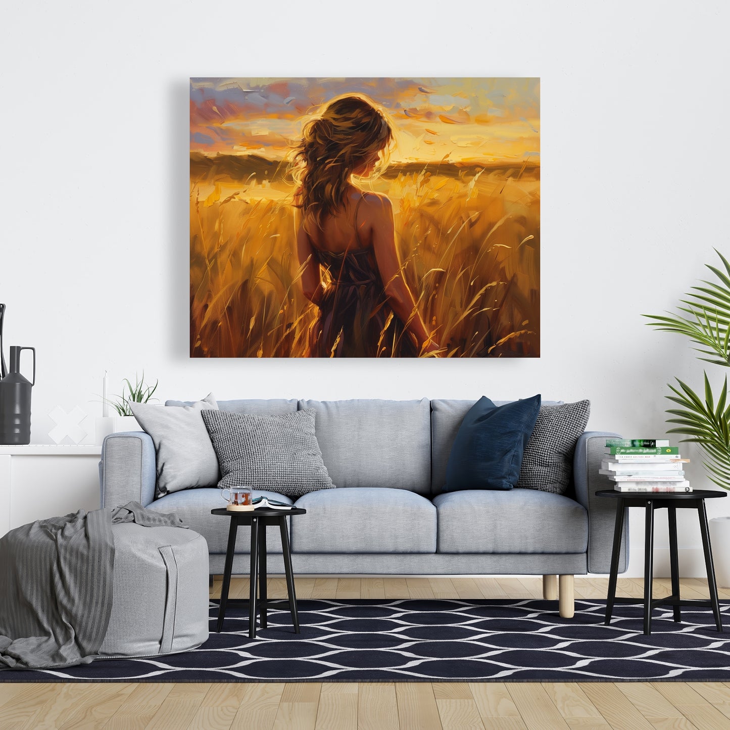 Warm field - 32"x32" Canvas