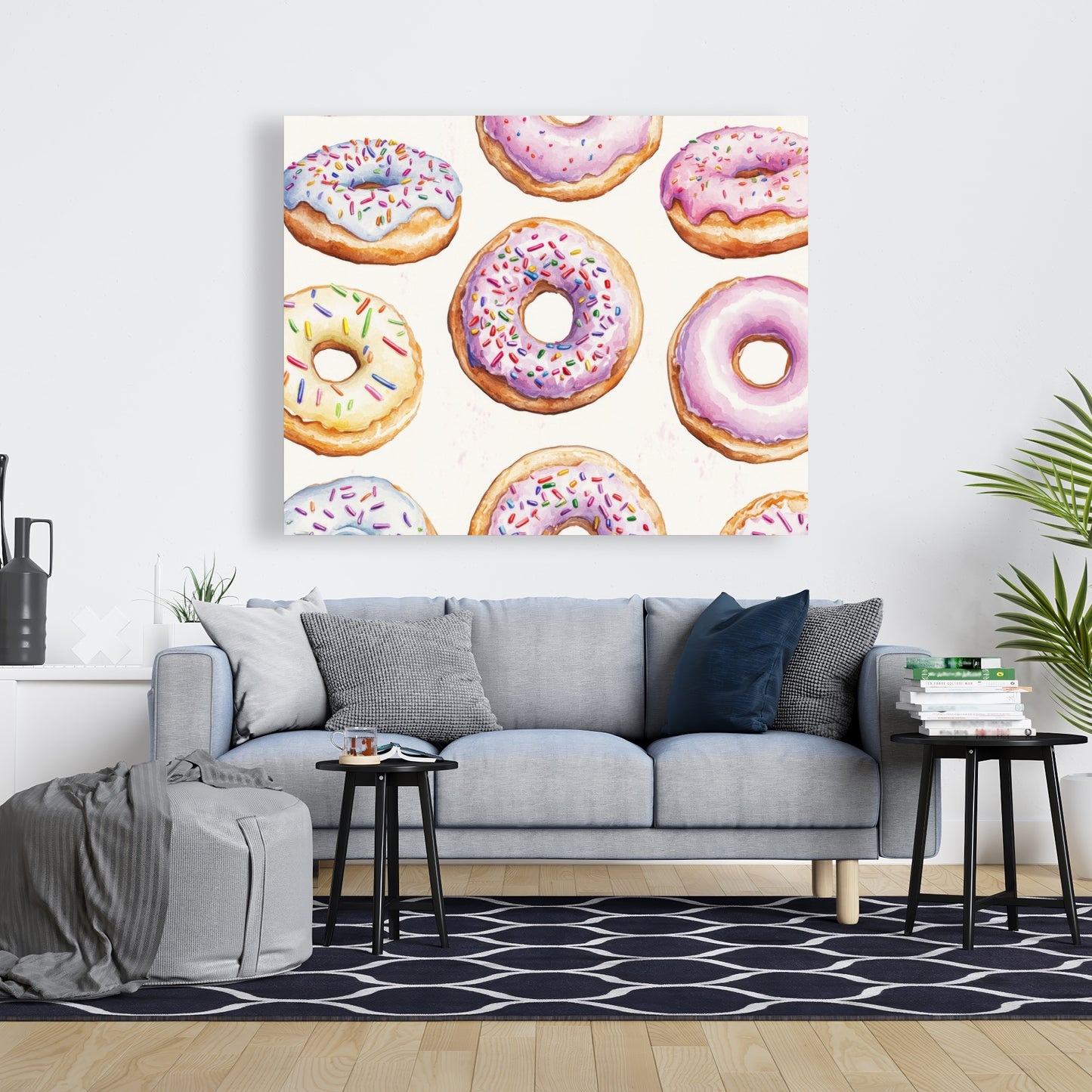 Sugar delights - White Canvas for Stylish Home Decor