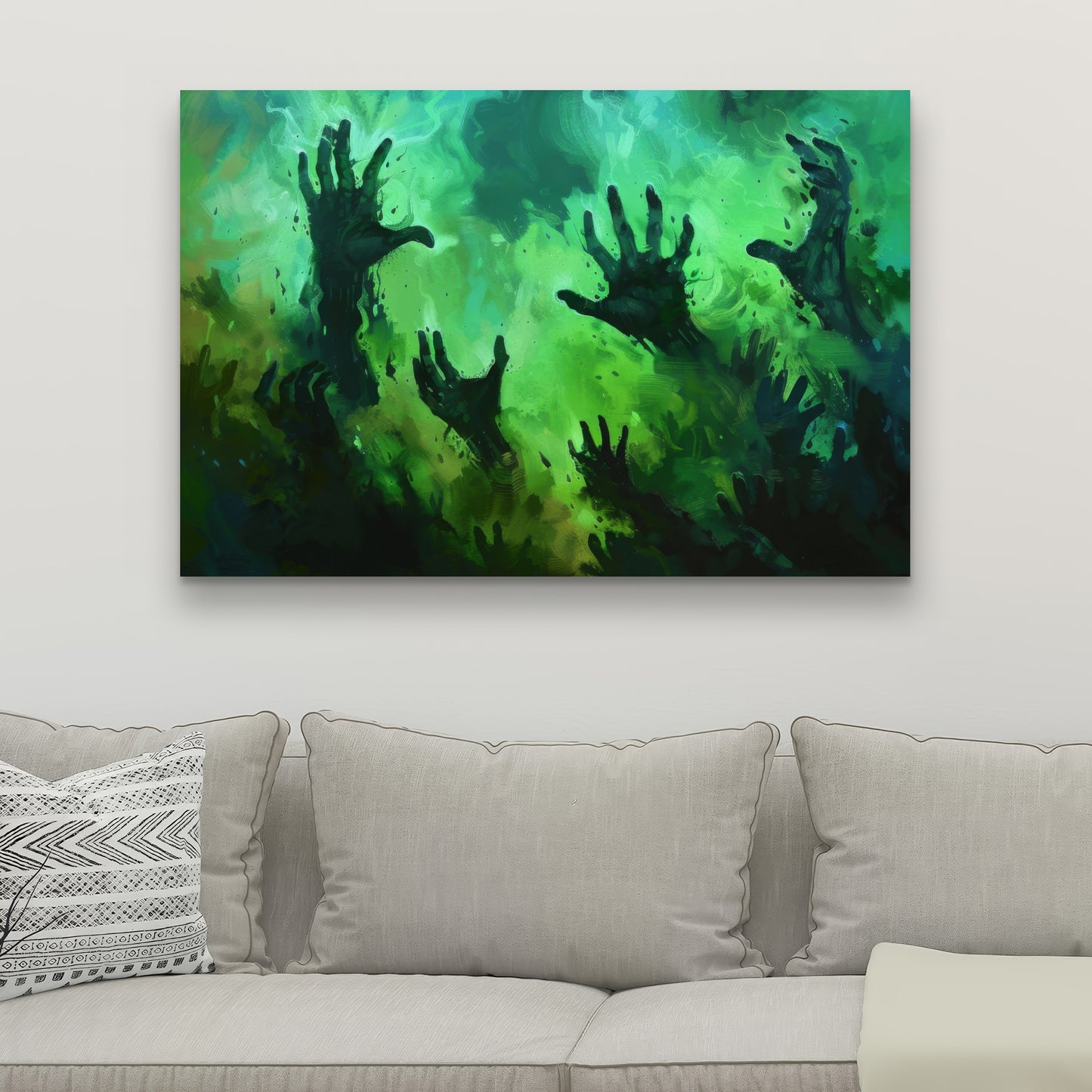 Hands of despair - 32"x32" Canvas