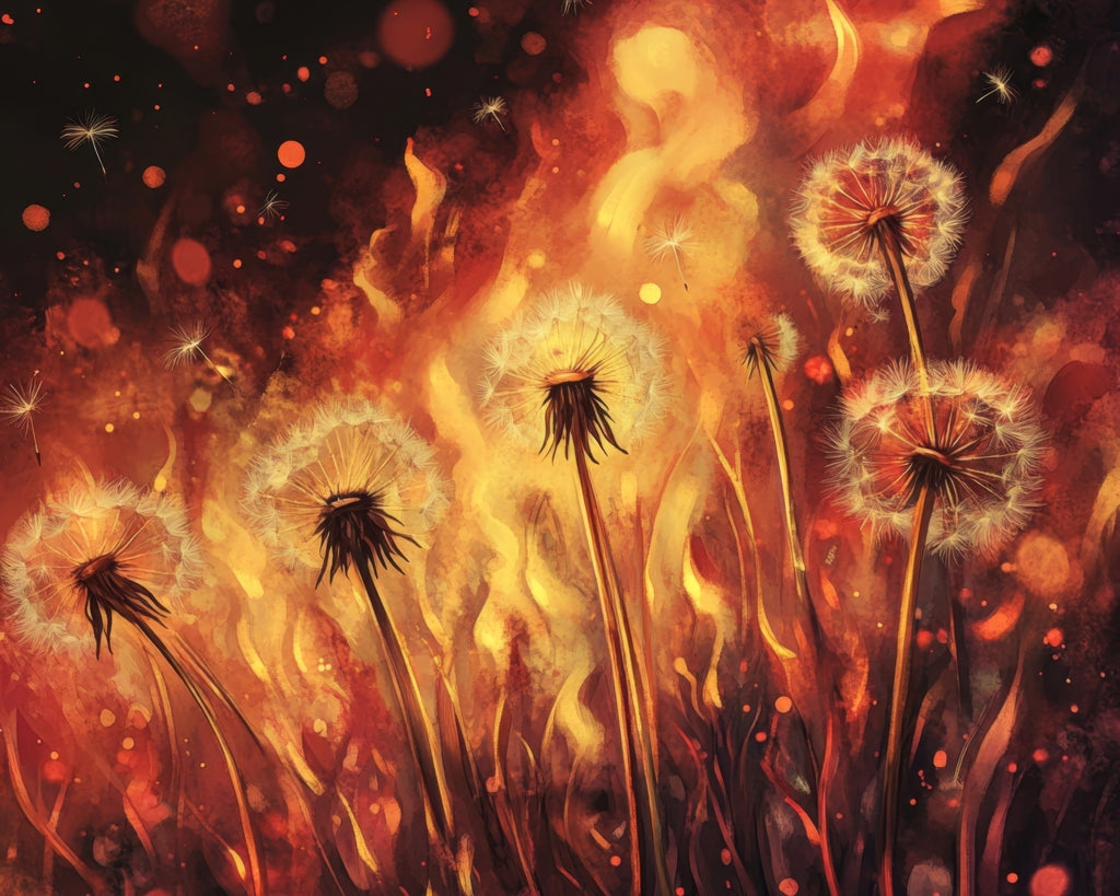 Dandy fire - 14"x18" Braided Polyester Placemat