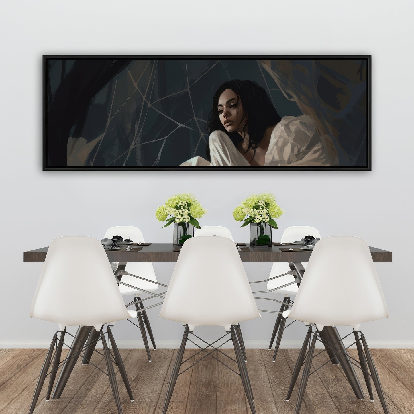 Spider princess - 36"x36" Framed canvas