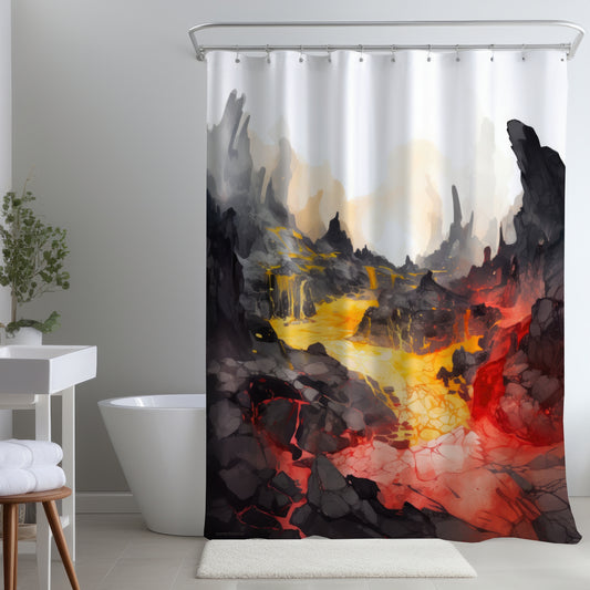 Hot and flowing - Shower Curtain