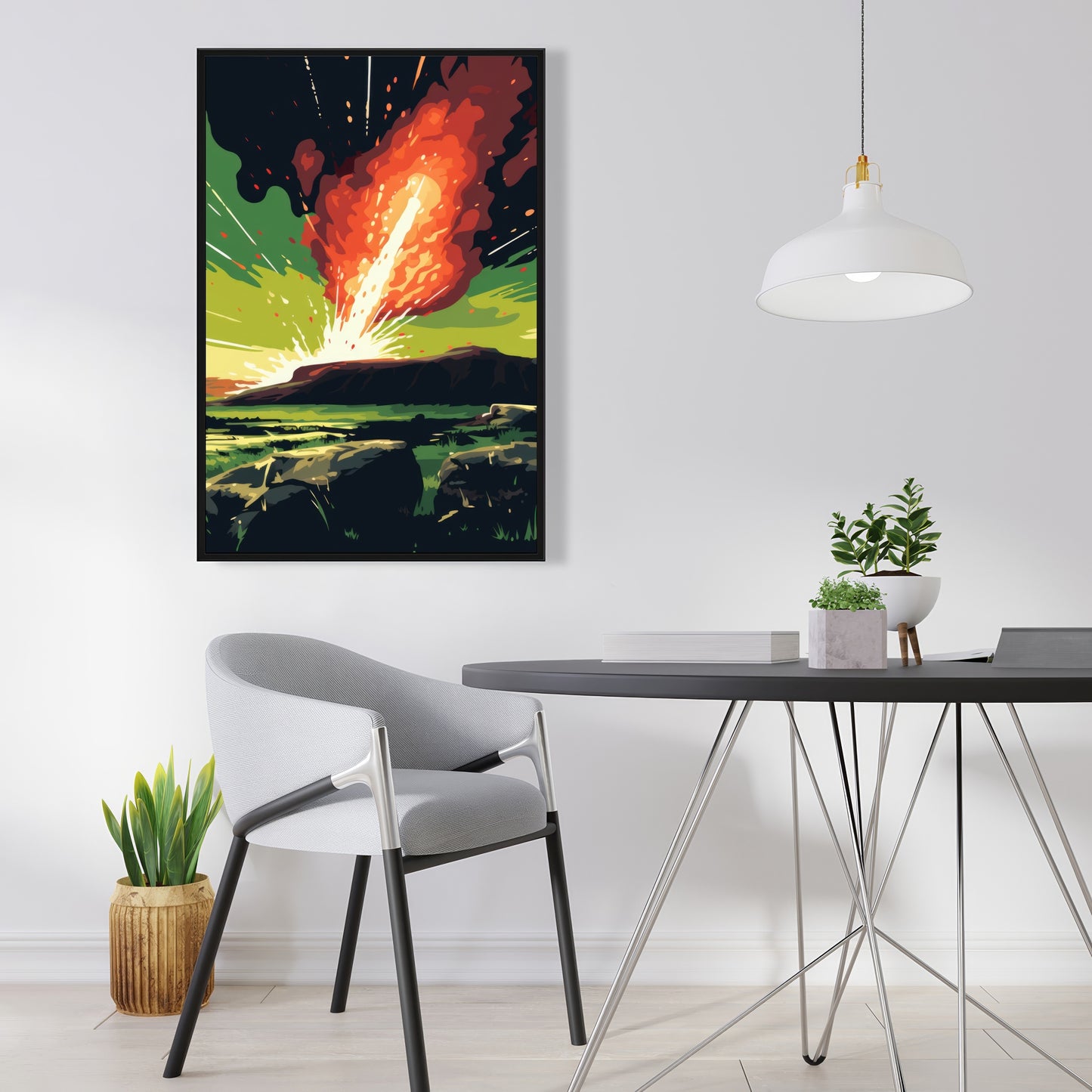 The crash - 36"x36" Framed canvas