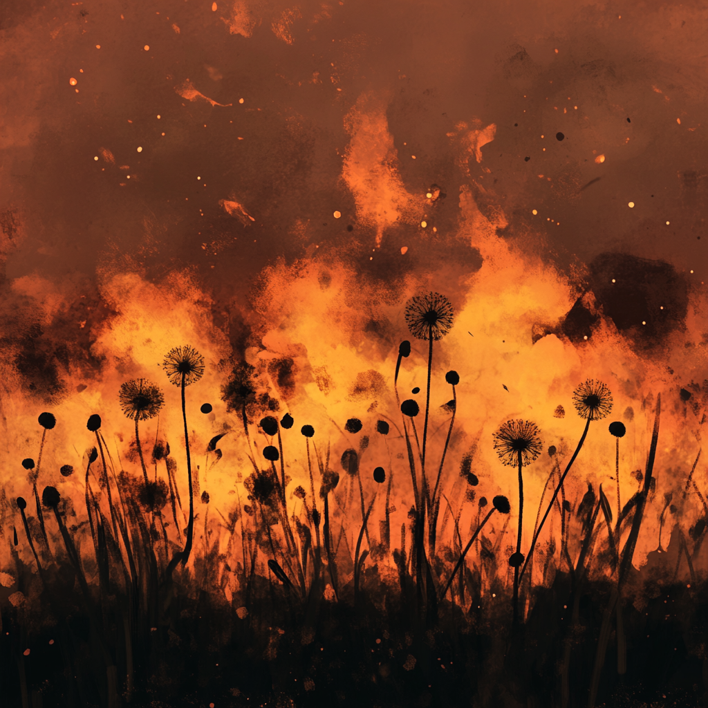 Ablaze - Throw Pillow