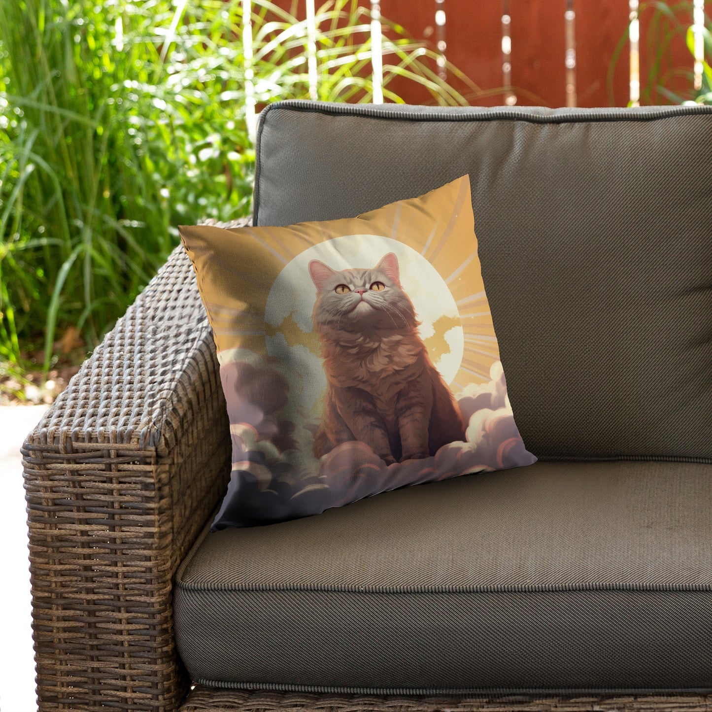 Intangible purr - Throw Pillow