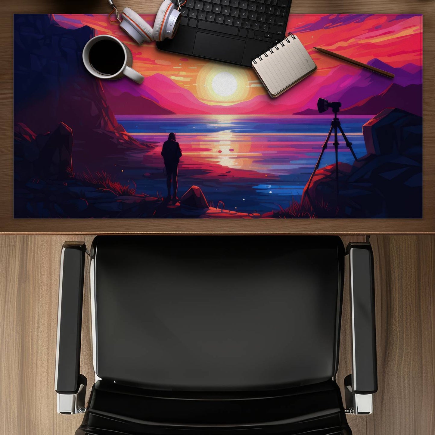 Solitude Pink Gaming Mat for Home Decor | Stylish & Cozy