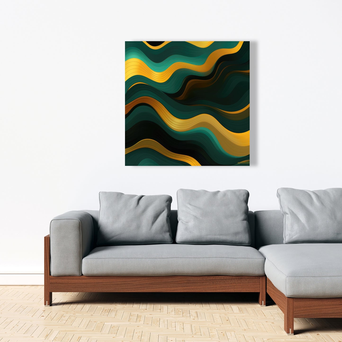 Golden harmony - 32"x32" Canvas
