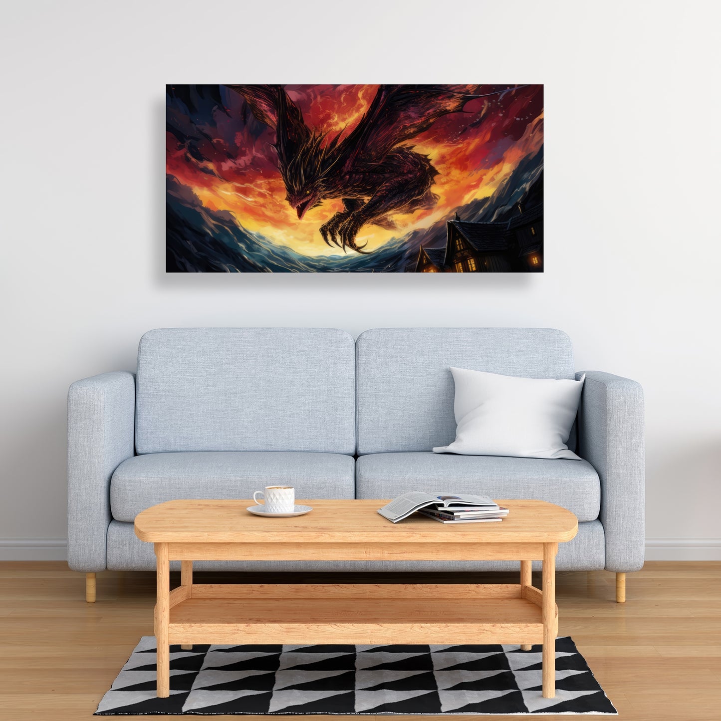 Back for Revenge - Black Canvas Home Decor Art Piece