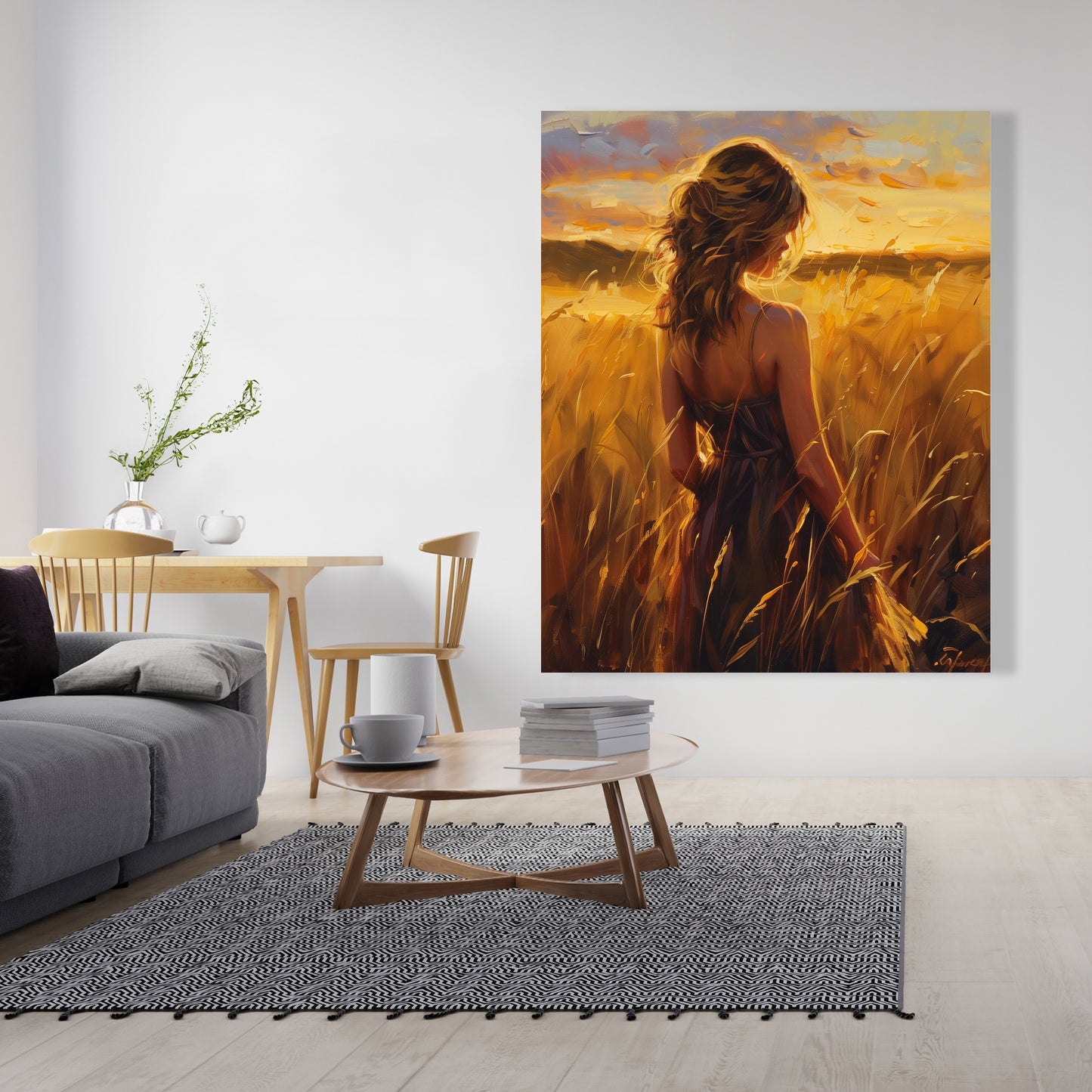 Warm field - 32"x32" Canvas