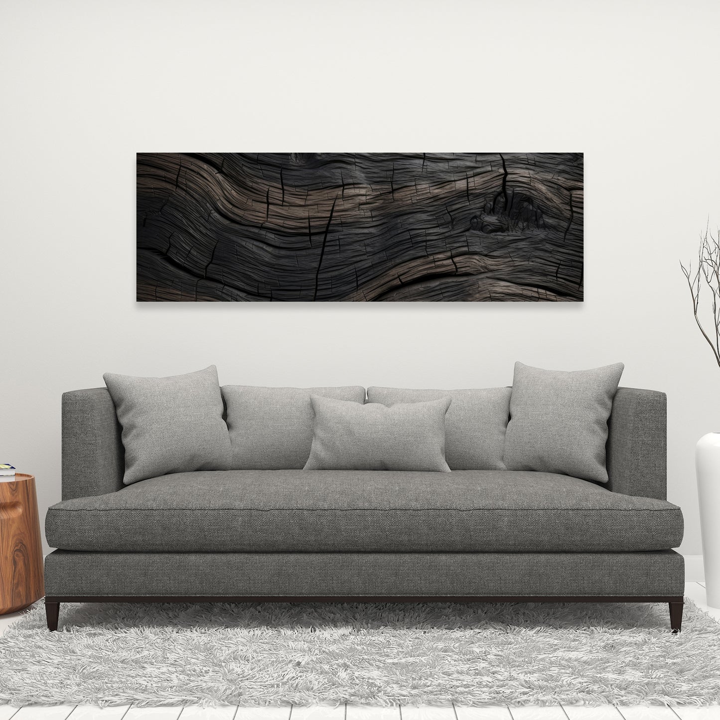 Dark wood - 32"x32" Canvas