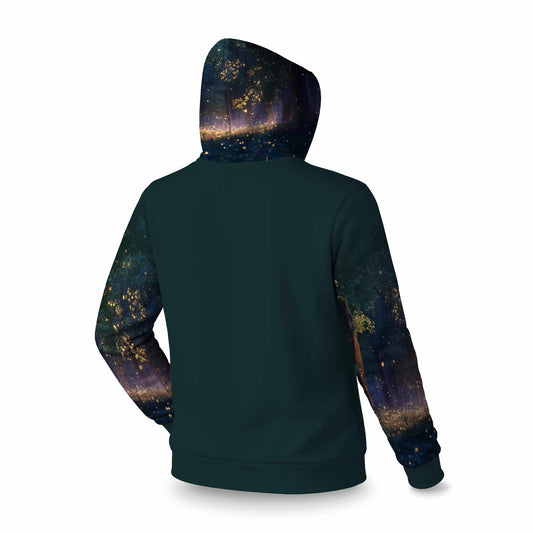 Glowing Leaves Sleevie Pullover Hoodie | Stylish Apparel