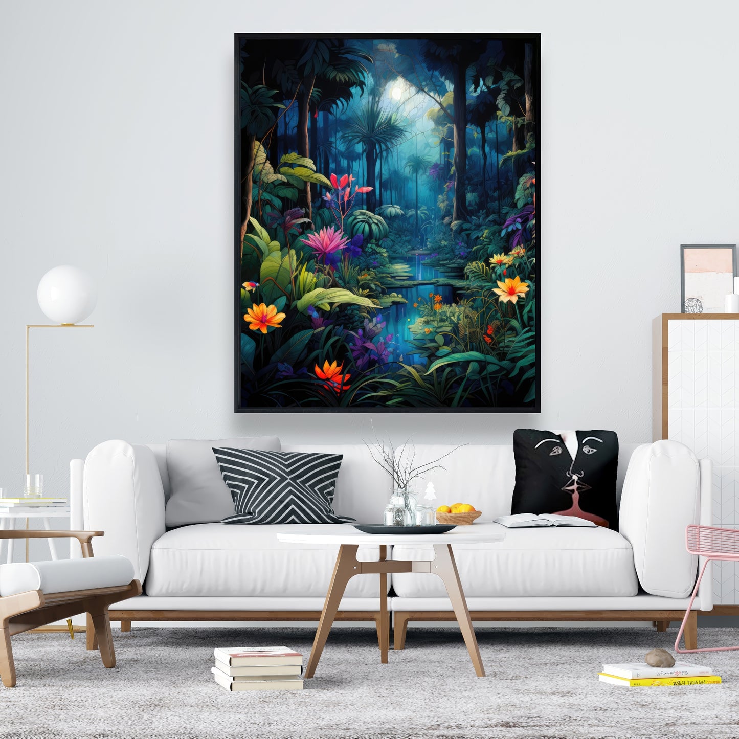 The beauty of nature - Orange Framed Canvas for Home Decor