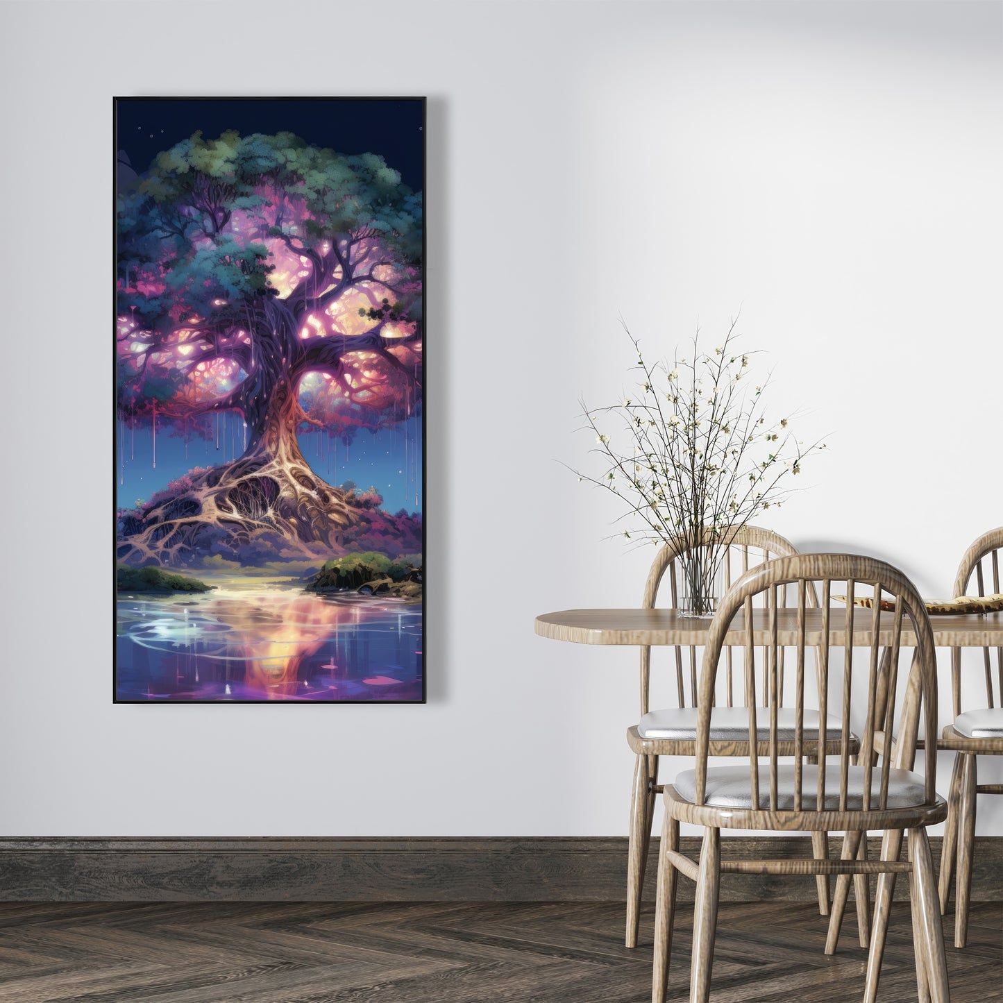 The Power of Nature - Green Framed Canvas Home Decor