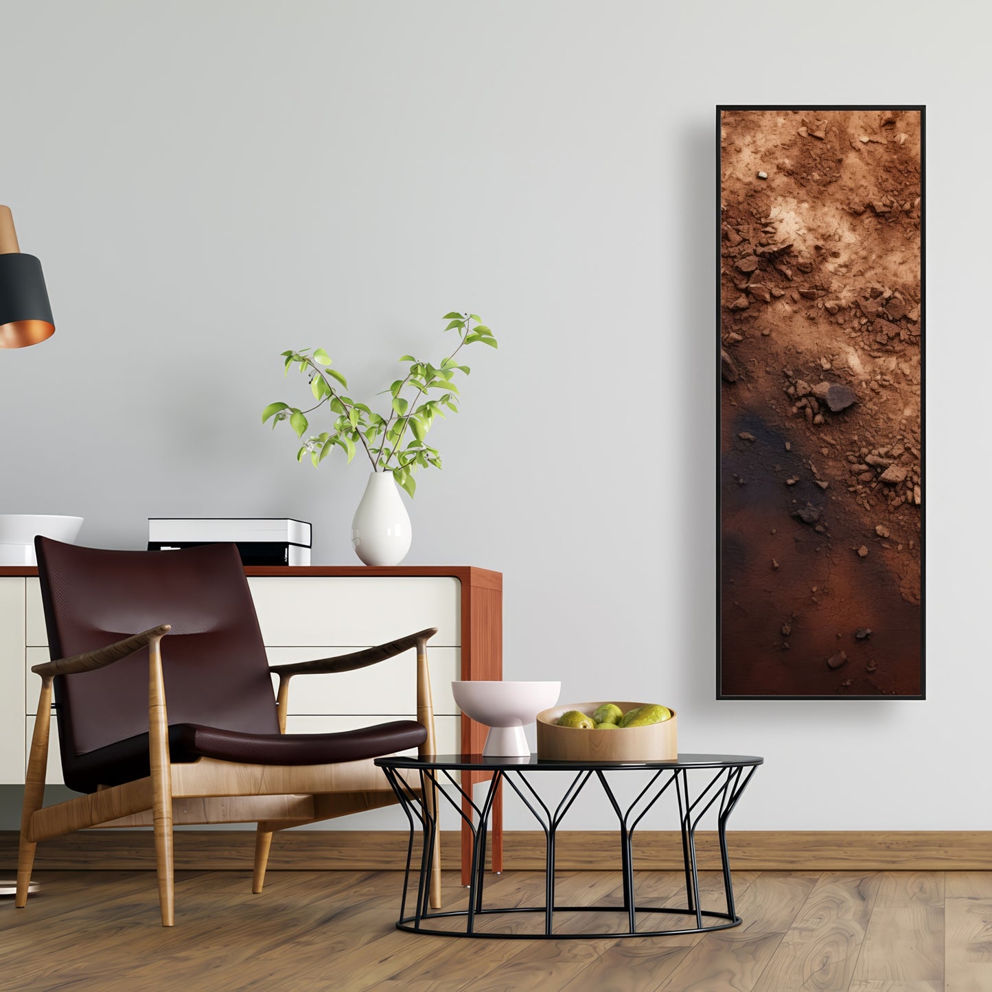 The dark patch - 36"x36" Framed canvas