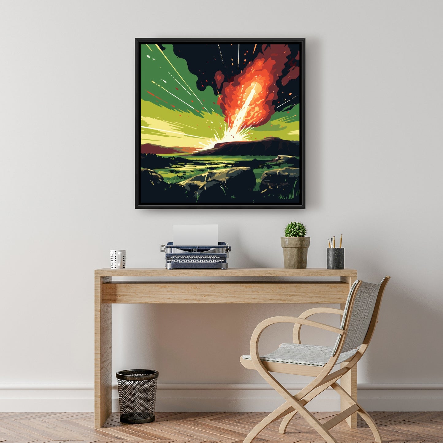The crash - 36"x36" Framed canvas