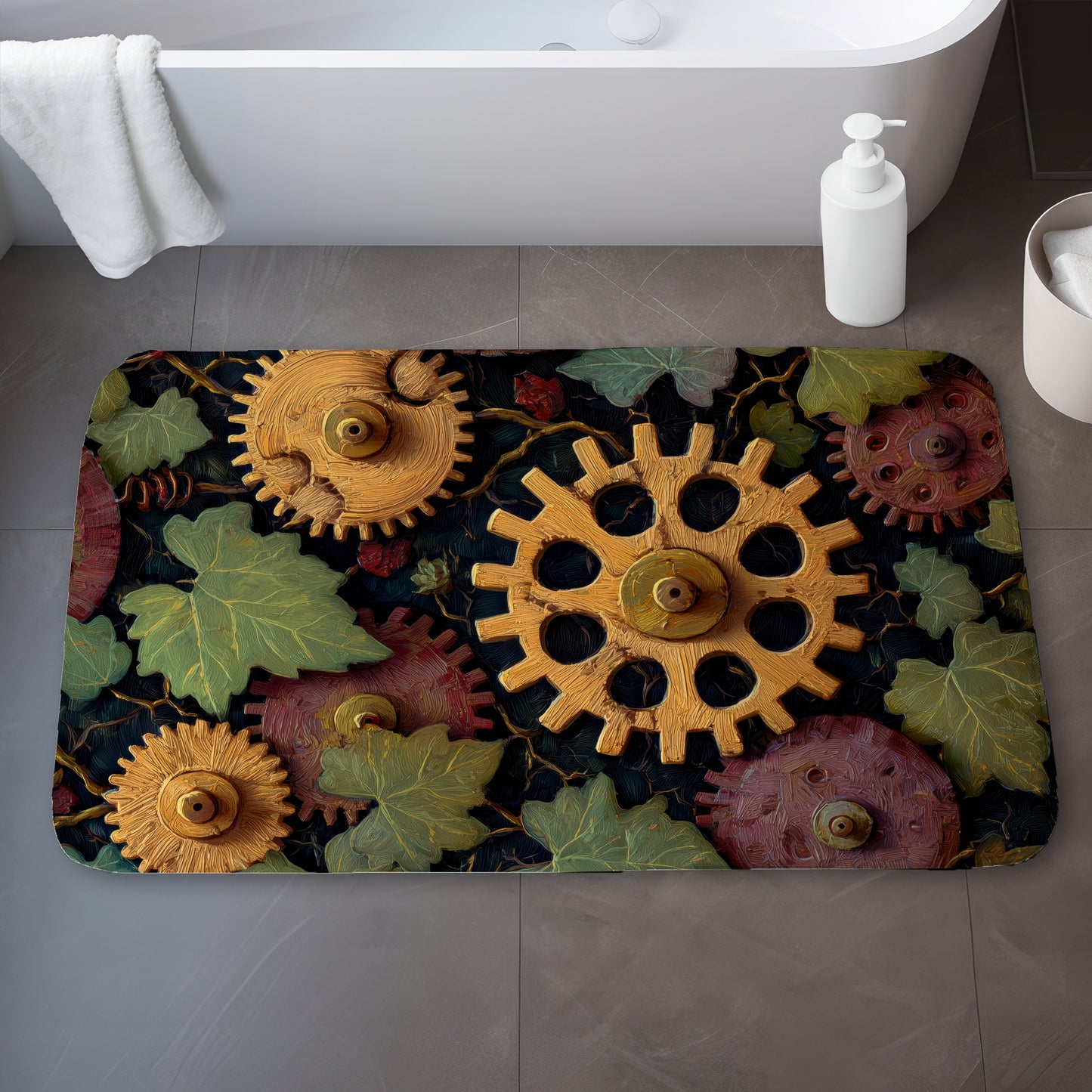 Nature punk - 17"x24" Bath mat