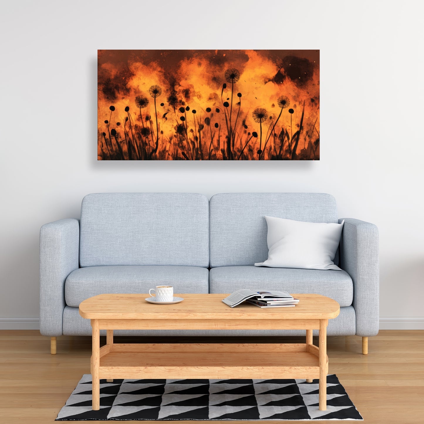 En feu - Toile 32"x32"