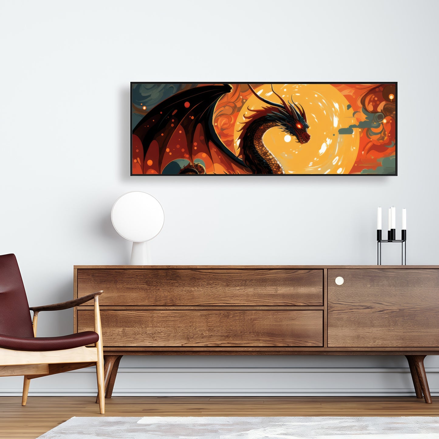 Imminent destruction - 36"x36" Framed canvas