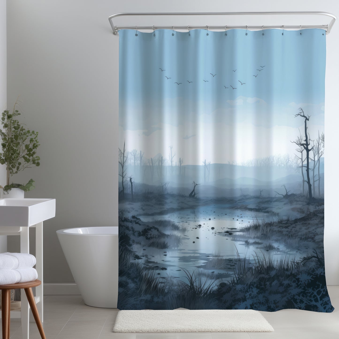 Swampy lands - Shower Curtain